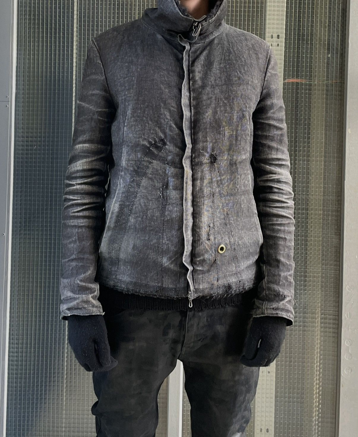 Label Under Construction Rare Military Tent Alpaca Wool Jacket Size US M / EU 48-50 / 2 - 1 Thumbnail