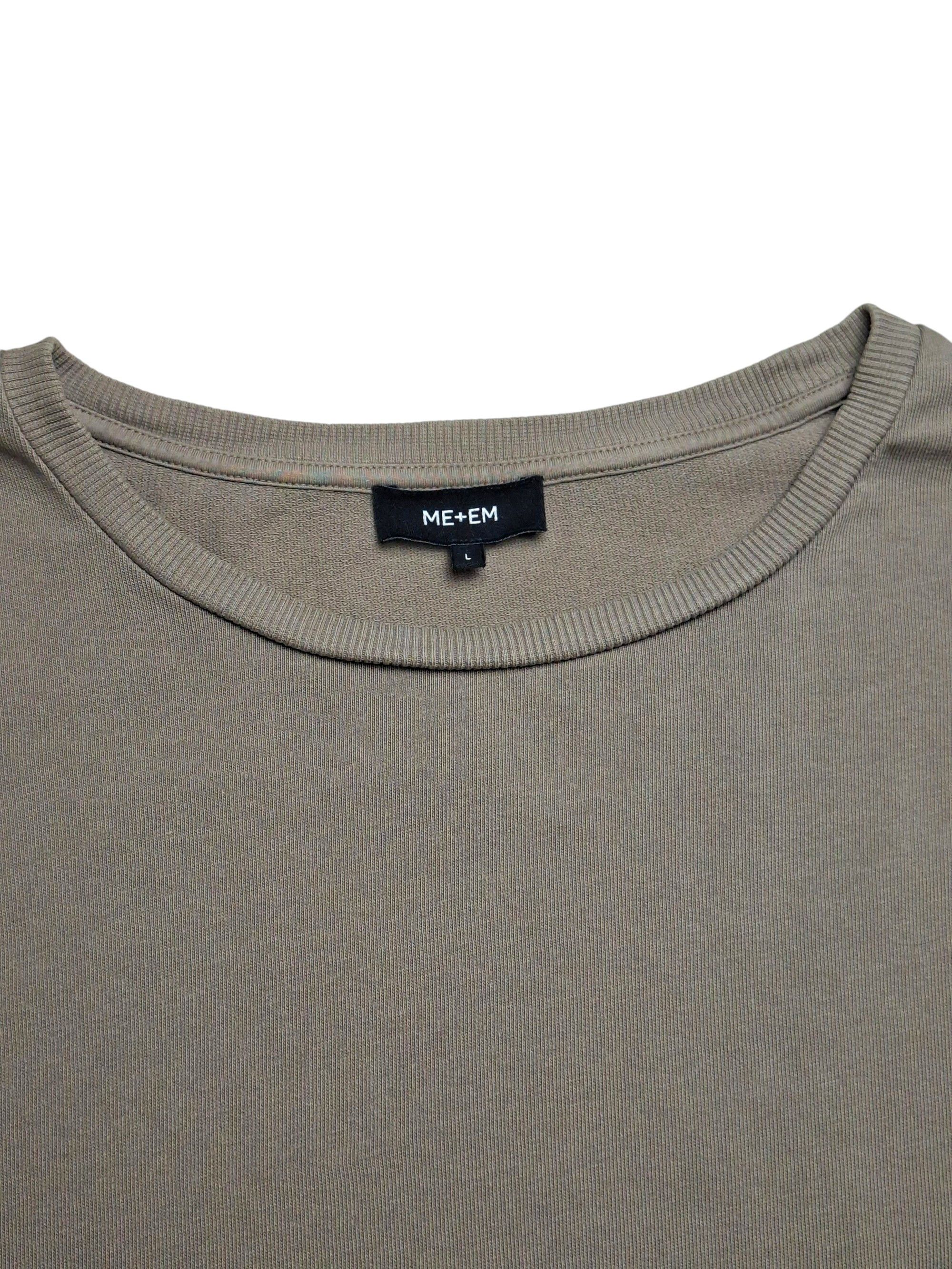 ME+EM ME+EM Oversized Boxy Sweatshirt | Taupe Brown | Size L Size L / US 10 / IT 46 - 3 Thumbnail
