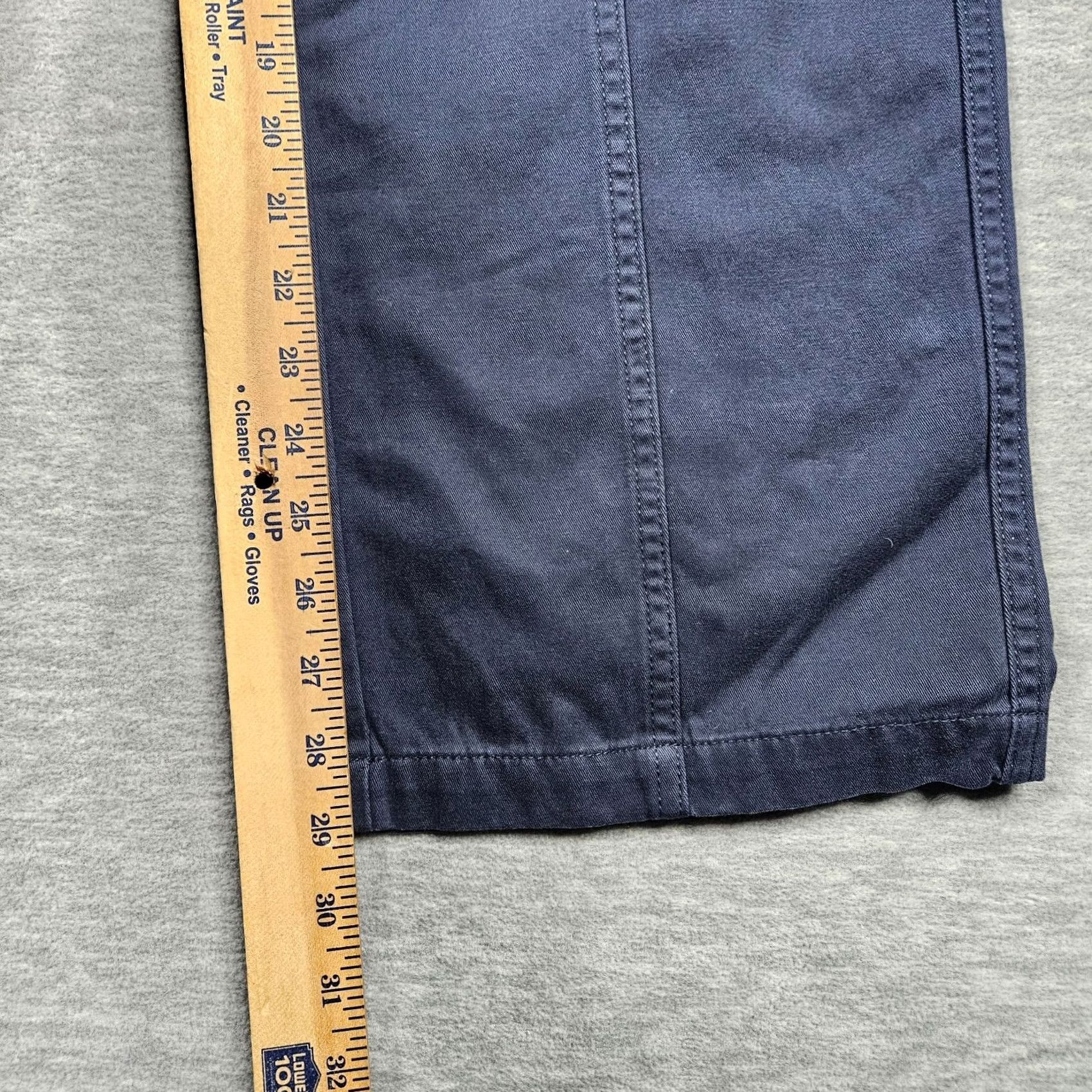 Vintage Sunday Best Women’s Navy blue Straight Leg 100% Organic Cotton Casual Pants Sz 4 Size 27" / US 4 / IT 40 - 4 Thumbnail