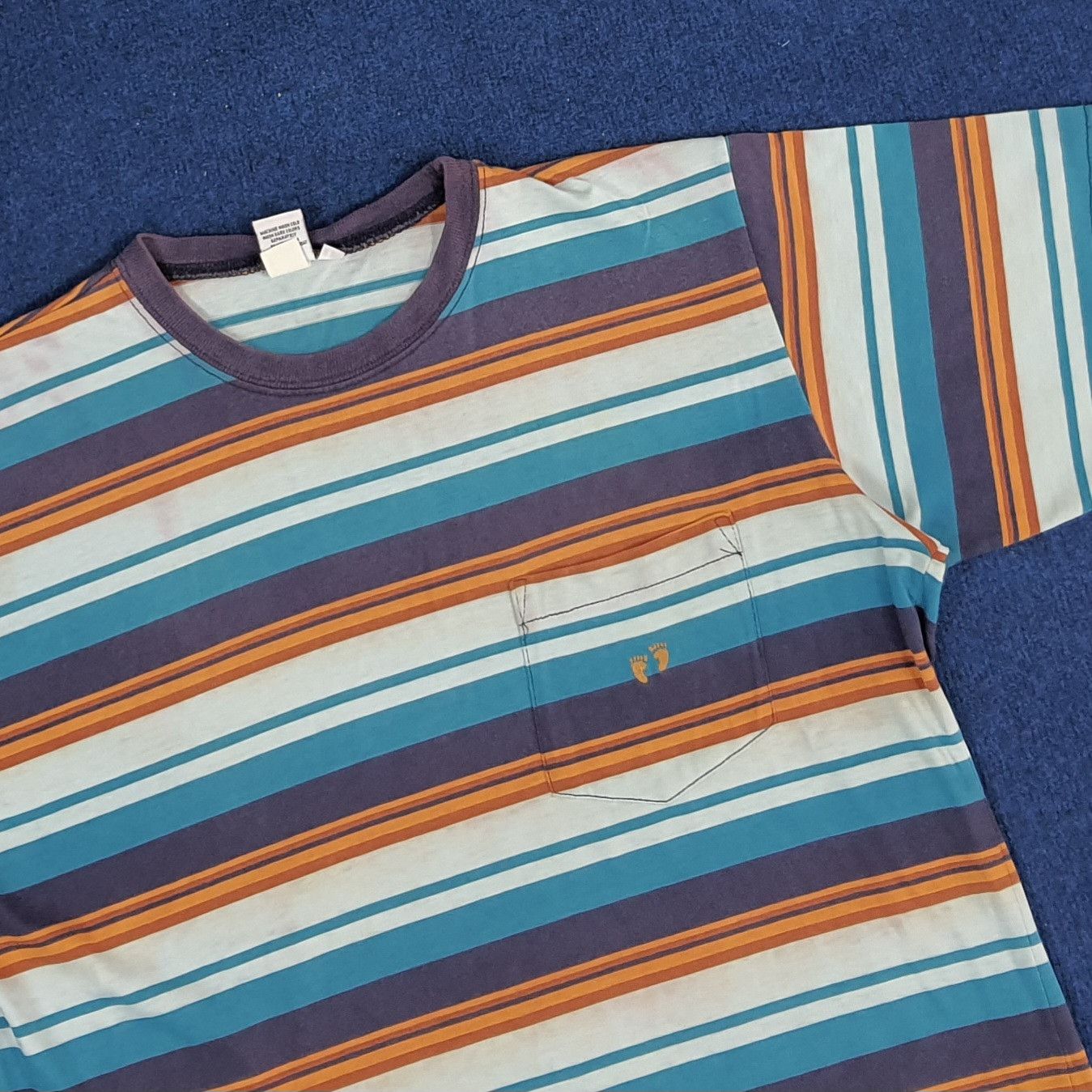 Hang Ten × Vintage Vintage Hang Ten Striped Tshirt Size US L / EU 52-54 / 3 - 2 Thumbnail