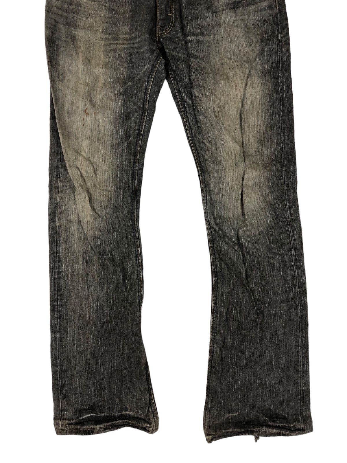 Lee Flare Lee Japan Distressed Black Denim Jeans Size US 32 / EU 48 - 4 Thumbnail