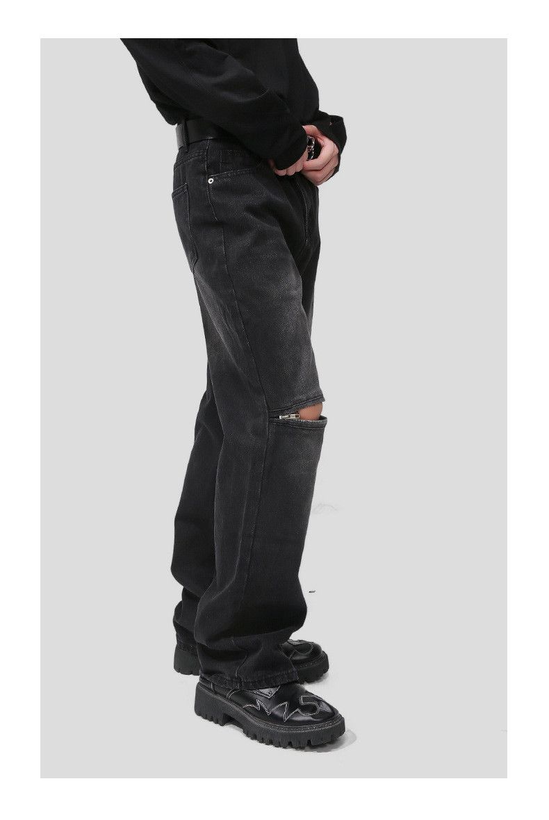 Japanese Brand Trendy street washed high street loose ripped jeans Size US 32 / EU 48 - 3 Thumbnail