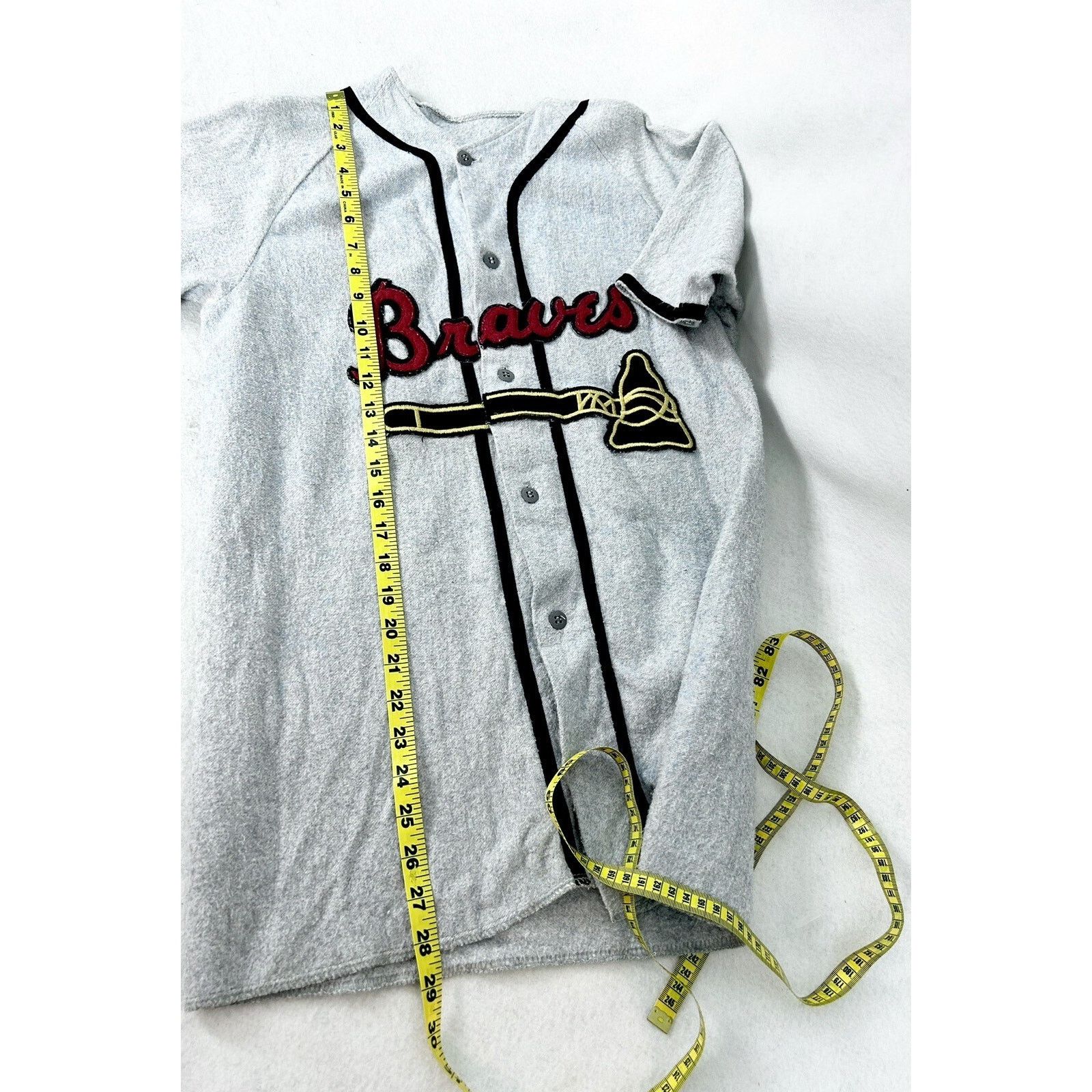 The Unbranded Brand Vintage Empire Braves MLB Jersey Baseball Union Made Size M Size US M / EU 48-50 / 2 - 7 Thumbnail