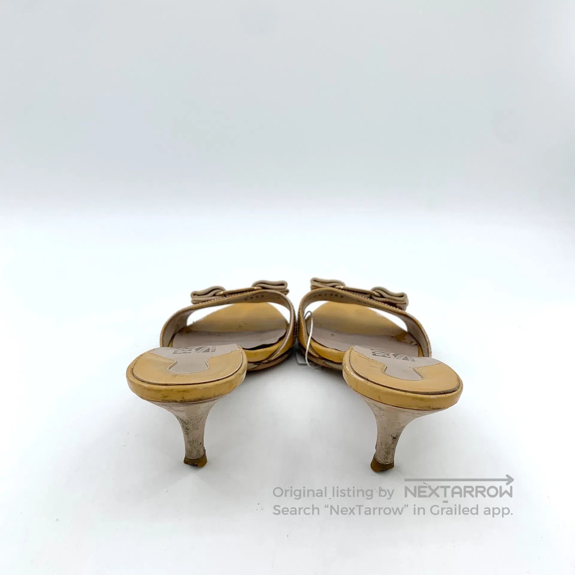 Other Salvatore Ferragamo Yellow Bow Detail High Heel Mule Sanda Size US 5.5 / IT 35.5 - 4 Thumbnail