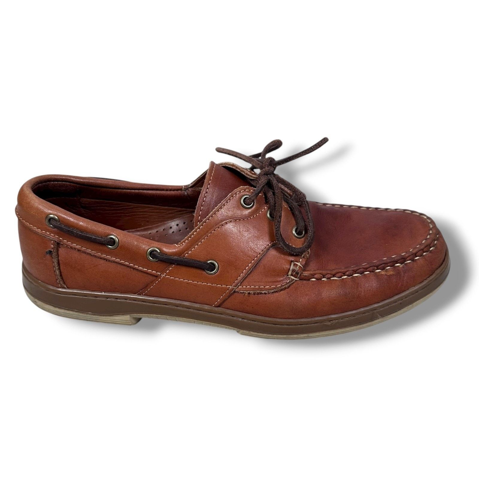 Allen Edmonds Allen Edmonds Eastport Boat Shoes Men US 9 D Brown Loafers Size US 9 / EU 42 - 1 Thumbnail