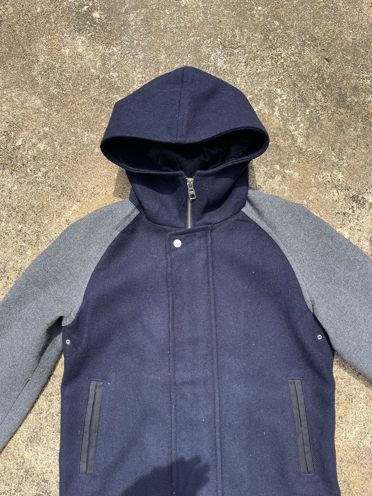 ABAHOUSE ABAHOUSE Sample Wool Hooded Jacket Size 3 (M-L) Size US M / EU 48-50 / 2 - 2 Thumbnail