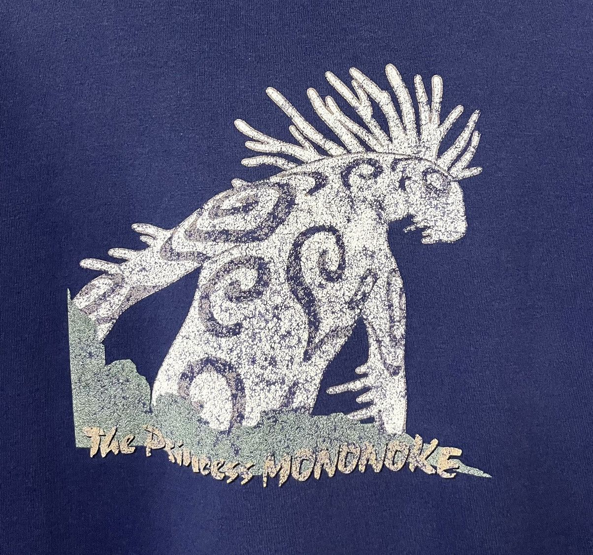 Anime VINTAGE 90s WORN THE PRINCESS MONONOKE ANIME FILM TSHIRT Size US L / EU 52-54 / 3 - 9 Thumbnail