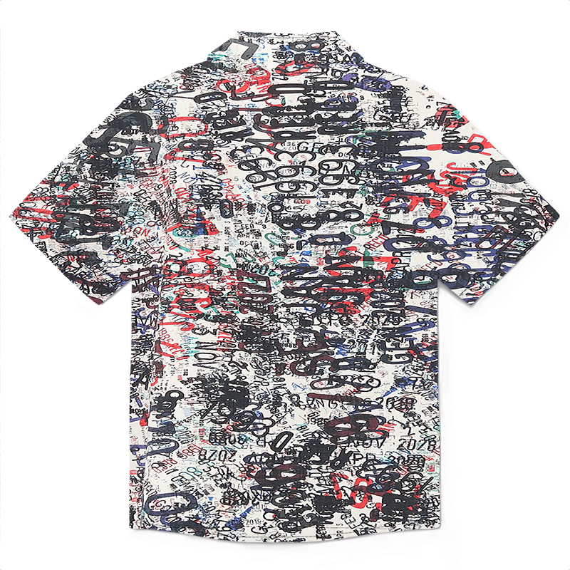The Unbranded Brand Cotton Wool Memory Print Shirt Size US M / EU 48-50 / 2 - 6 Thumbnail