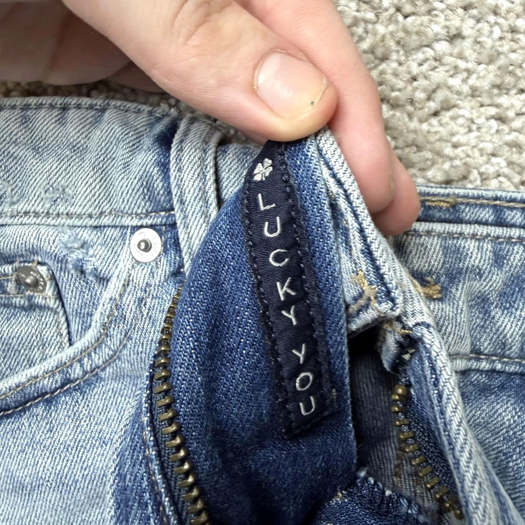 Lucky Brand Lucky Brand Cutoff Shorts Womens 10 30W Blue Denim Distressed Casual Summer Size 32" / US 10 / IT 46 - 3 Thumbnail