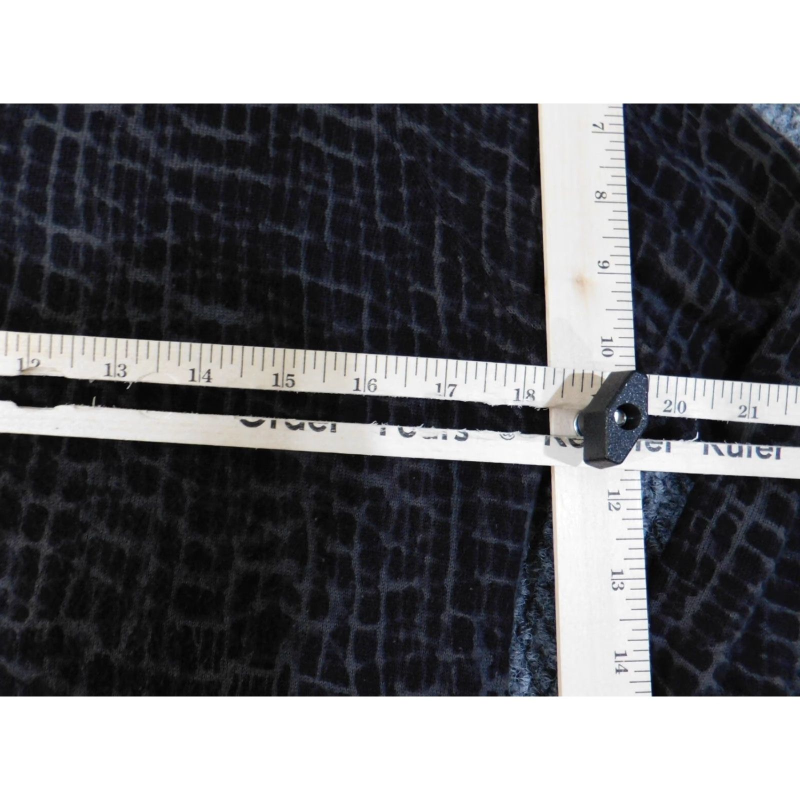 Loft LOFT Cardigan Sweater Black Womens Medium Crew Neck Button Pima Cotton Geometric Knit Rib Knit Pullover casual Size M / US 6-8 / IT 42-44 - 5 Thumbnail