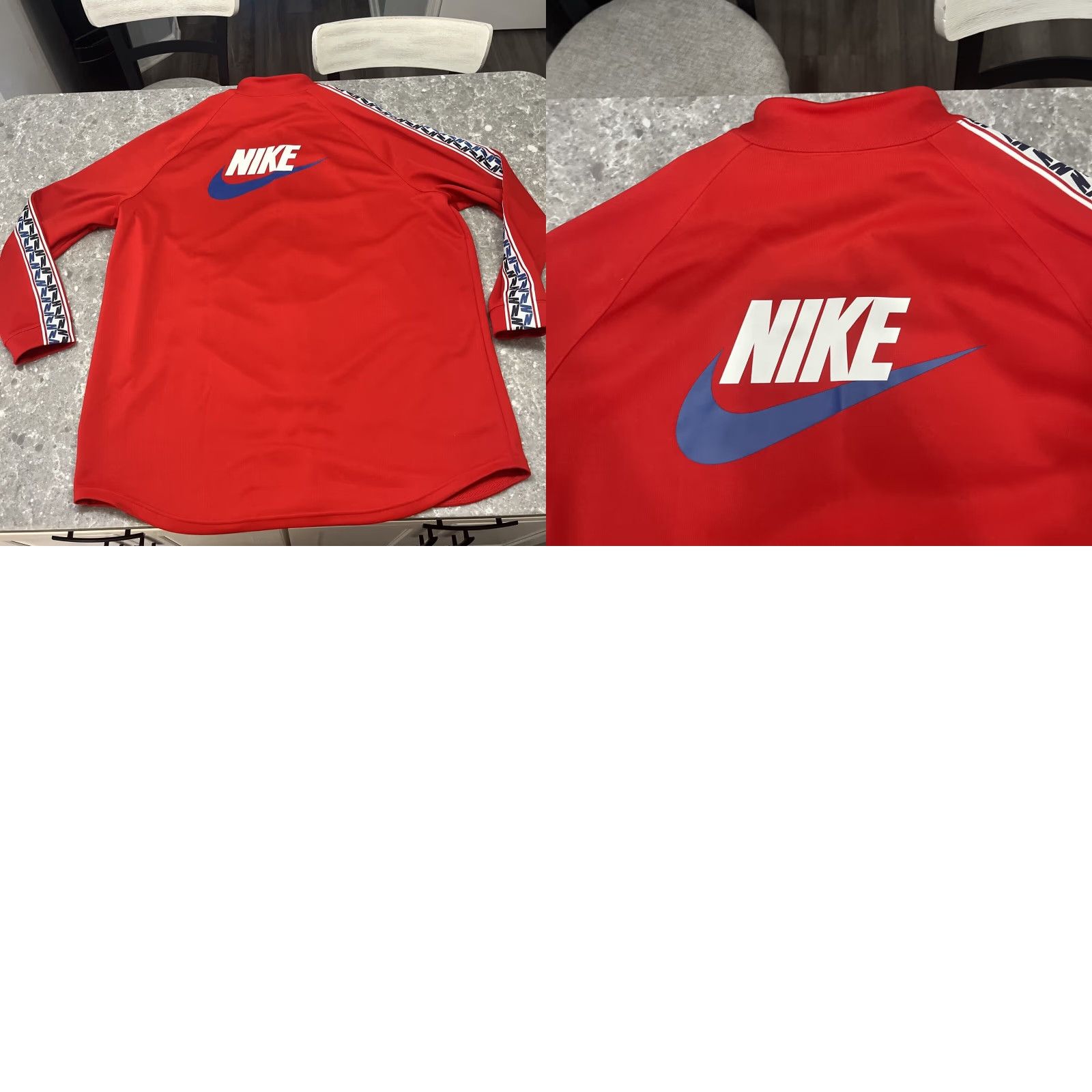 Nike VINTAGE Nike Jacket Track Men Red Running Track Size 2XL Full Zip Size US XXL / EU 58 / 5 - 8 Thumbnail