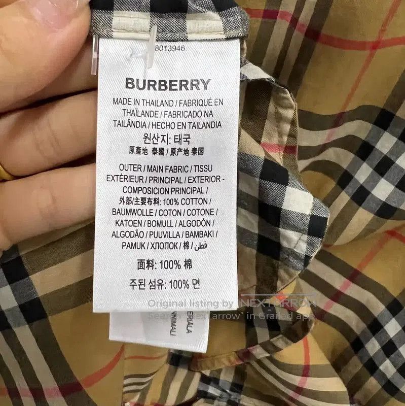Burberry Burberry Long Sleeve Khaki Dress for Women. Size XXS / US 00 / IT 34 - 4 Thumbnail