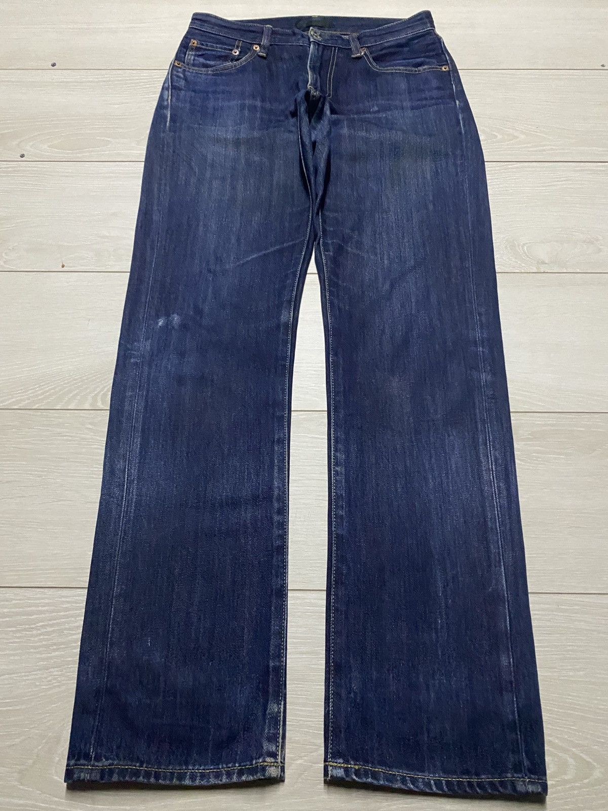Uniqlo Vintage Japanese Brand Uniqlo Loose Distressed Jeans Size US 30 / EU 46 - 1 Thumbnail