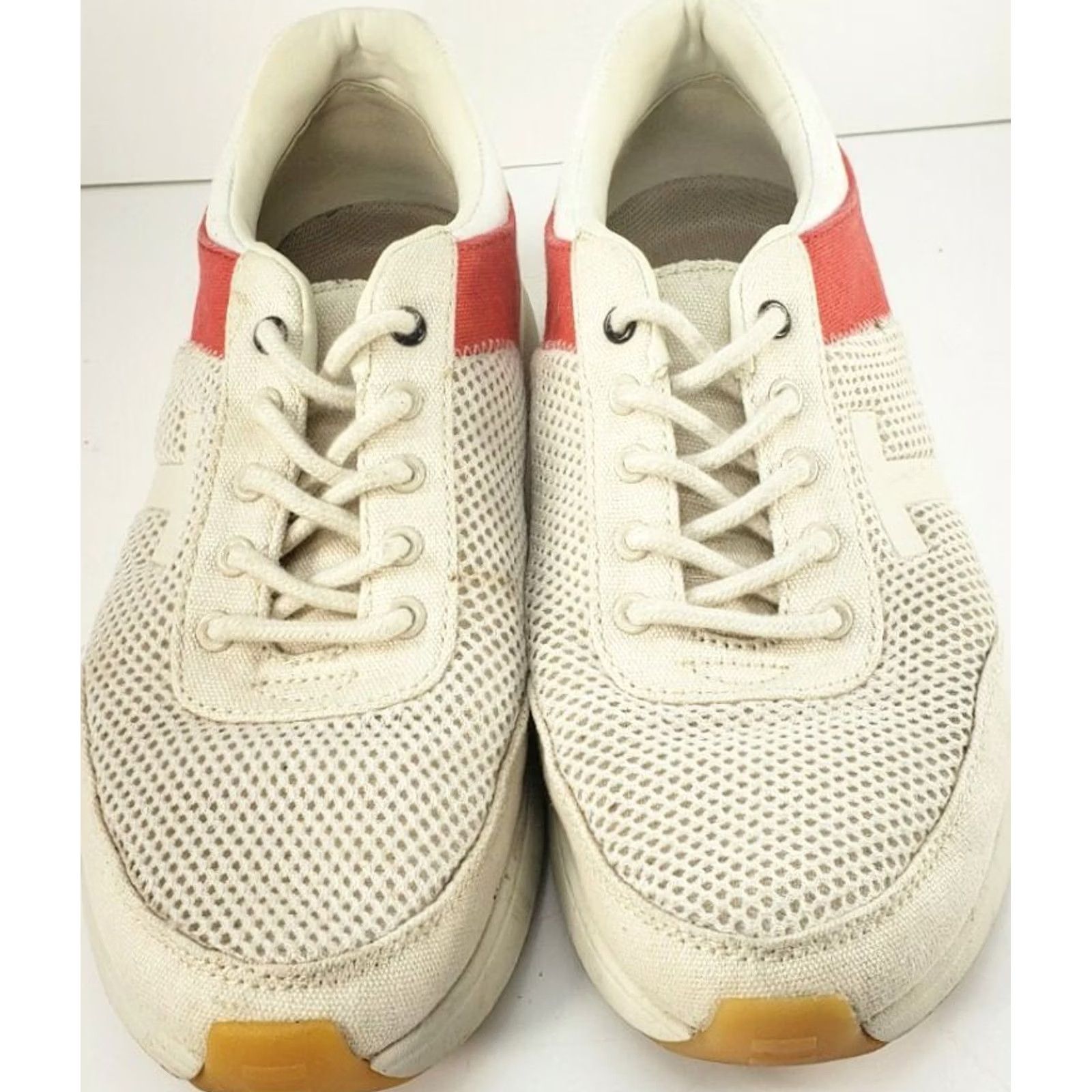 Toms Toms Arroyo Women's Athletic Sneakers White Red Birch Canvas Women's 7M Cushy Size US 7 / IT 37 - 3 Thumbnail