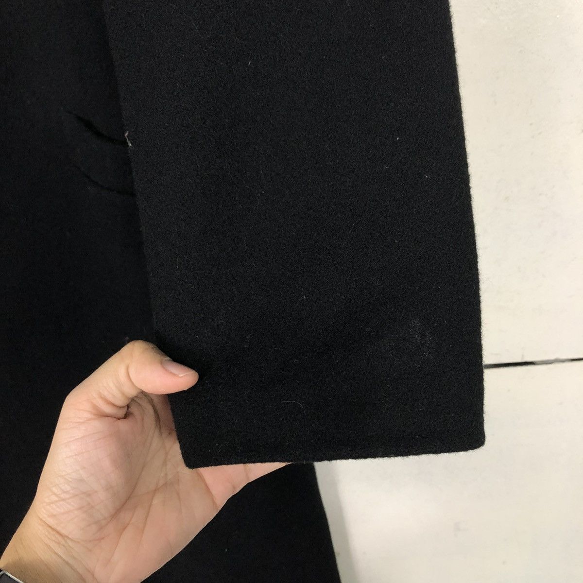 Yohji Yamamoto 🔥ICONIC BLACK Y’S YOHJI YAMAMOTO LONG JACKET DOUBLE BREAST Size M / US 6-8 / IT 42-44 - 18 Thumbnail