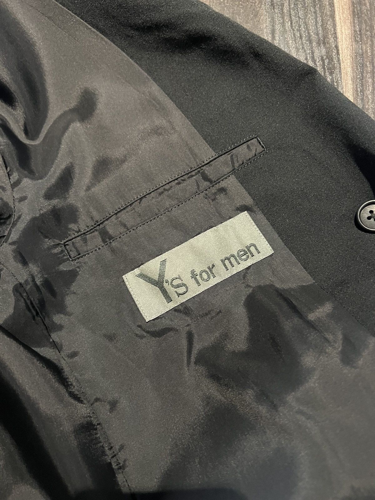 Yohji Yamamoto 25SS Y's for men WOOL GABARDINE DOUBLE-BREASTED JACKET Size US L / EU 52-54 / 3 - 6 Thumbnail