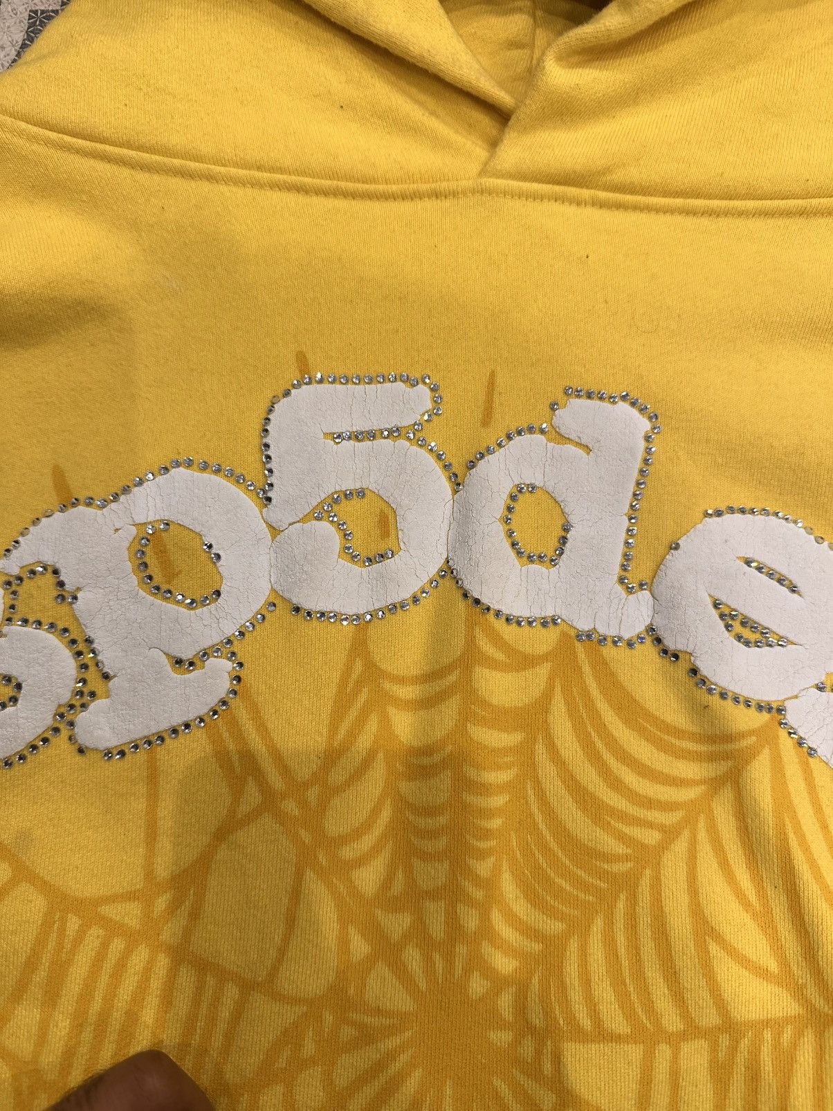 Sp5der Sp5der Rhinestone Hoodie V1 Size US L / EU 52-54 / 3 - 5 Thumbnail