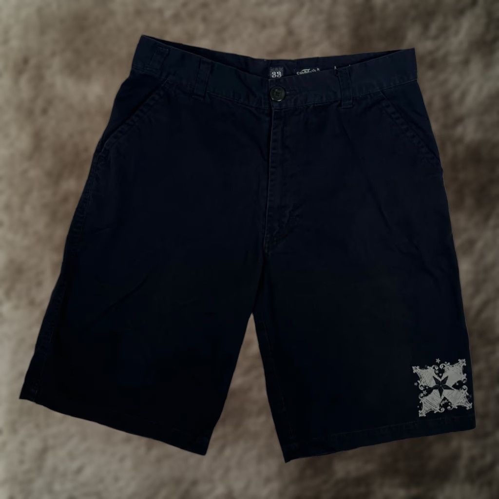 No Fear VINTAGE No Fear Shorts Size 33 Chino Men Black 90s Grunge Cargo Pocket Pockets Summer Spring 11 in Inseam Size US 33 - 1 Thumbnail