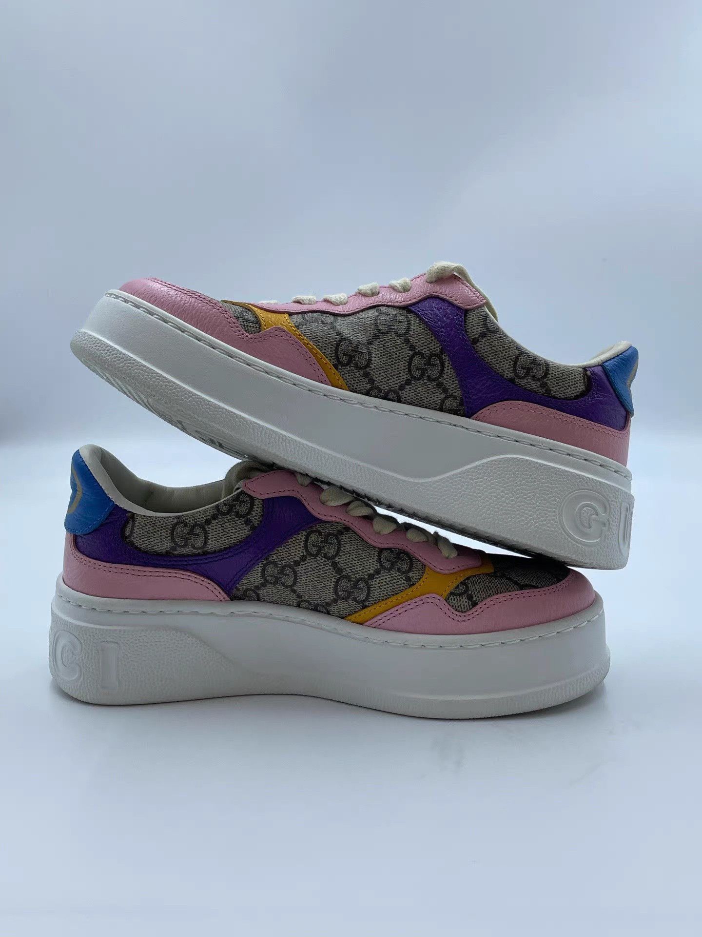 Gucci GUCCI Canvas Cookie Sneakers K2 Size US 4.5 / IT 34.5 - 4 Thumbnail