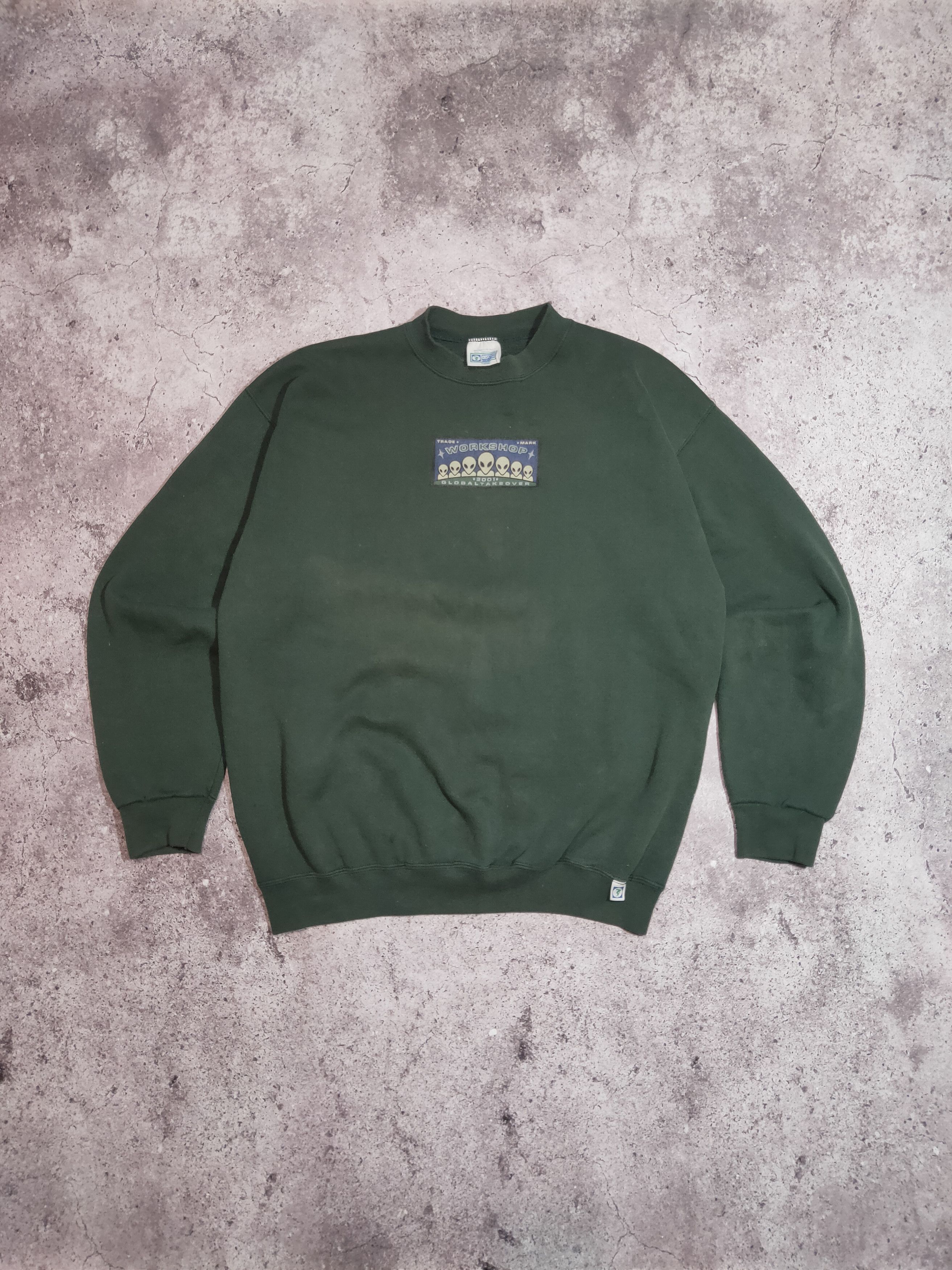 Alien Workshop × Hook-Ups × Vintage Vintage Alien Workshop Rare Sweatshirt Discus 2001 Size US L / EU 52-54 / 3 - 1 Thumbnail