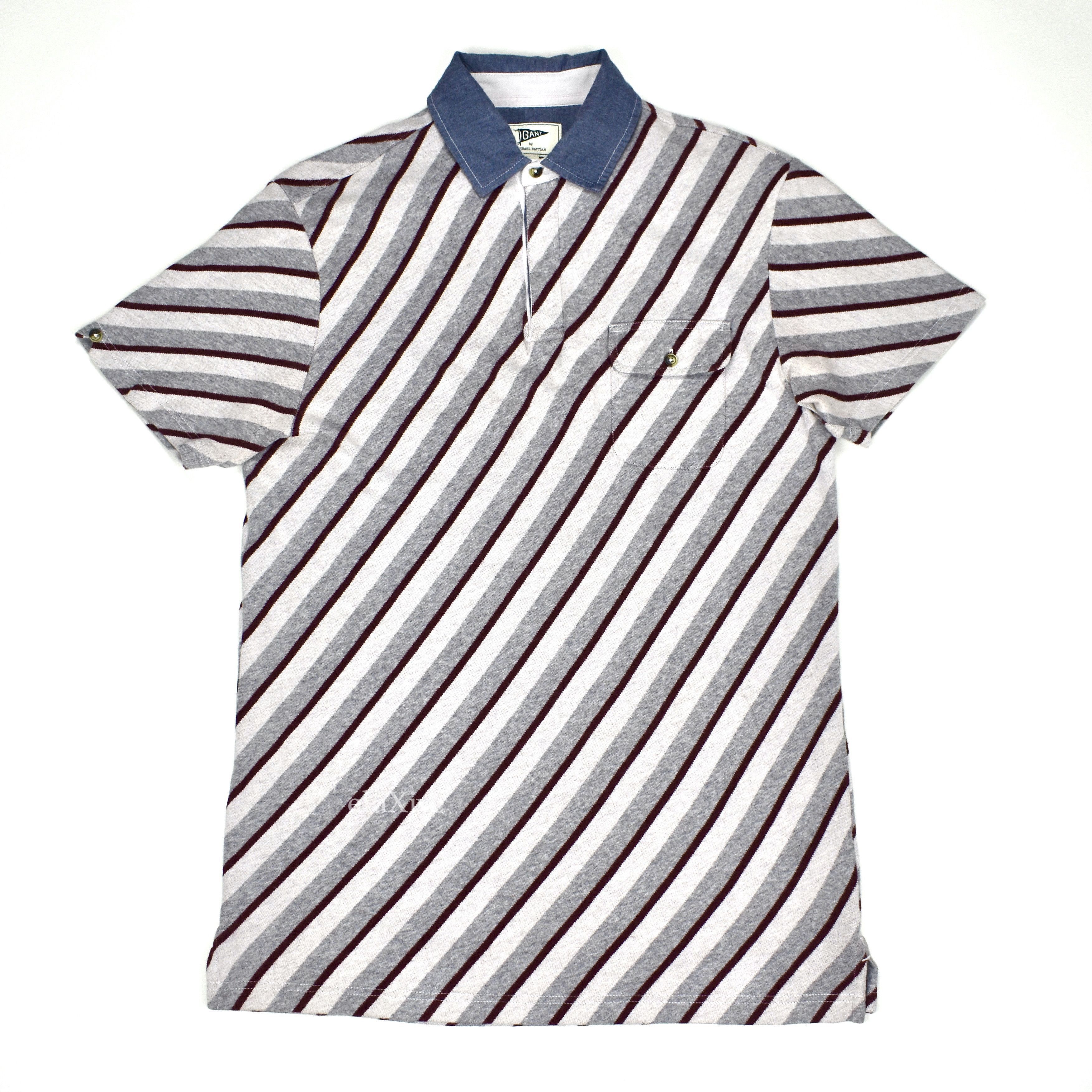 Gant × Michael Bastian GANT Michael Bastian Diagonal Stripe Rugby Polo Shirt Size US M / EU 48-50 / 2 - 1 Preview