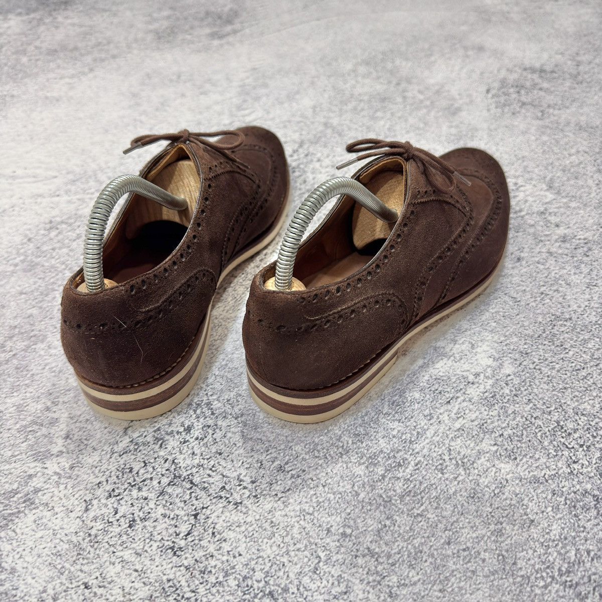 Benson Benson’s Brown Suede Oxfords Brogues US11 UK10 EU44 29cm Size US 11 / EU 44 - 5 Thumbnail