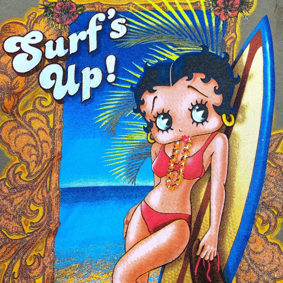 Vintage Vintage 00's BETTY BOOP Surf's Up Cartoon Graphic Tee Size US M / EU 48-50 / 2 - 5 Thumbnail
