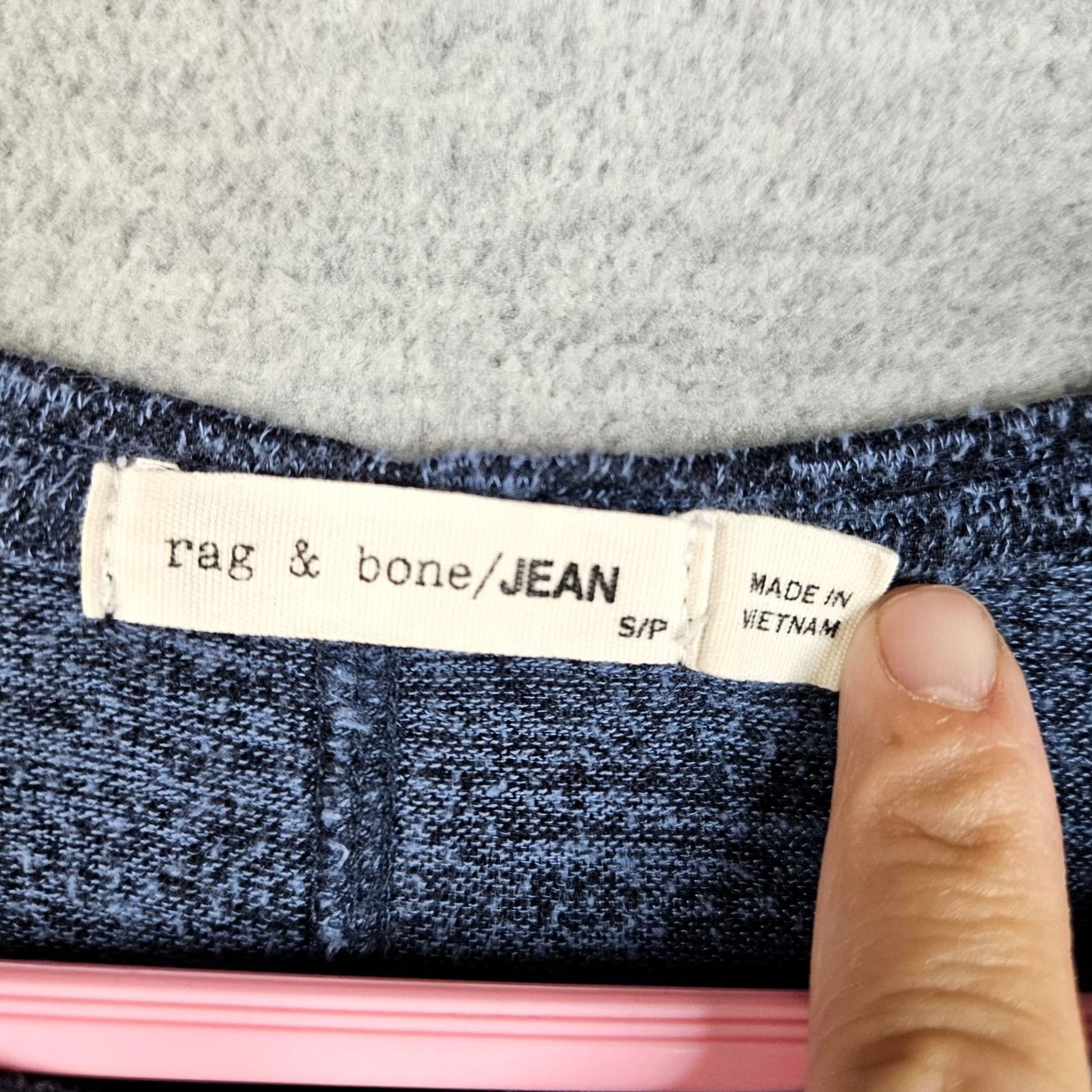Rag & Bone Rag & bone Women's Knitted Long Sleeve Pullover Top S Blue Regular Knit Solid STOP Size S / US 4 / IT 40 - 7 Thumbnail