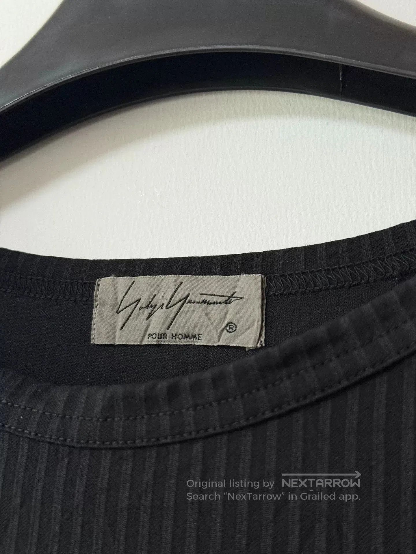 Yohji Yamamoto Yohji Yamamoto Striped Wrinkle Cut T-Shirt. Size US L / EU 52-54 / 3 - 4 Thumbnail