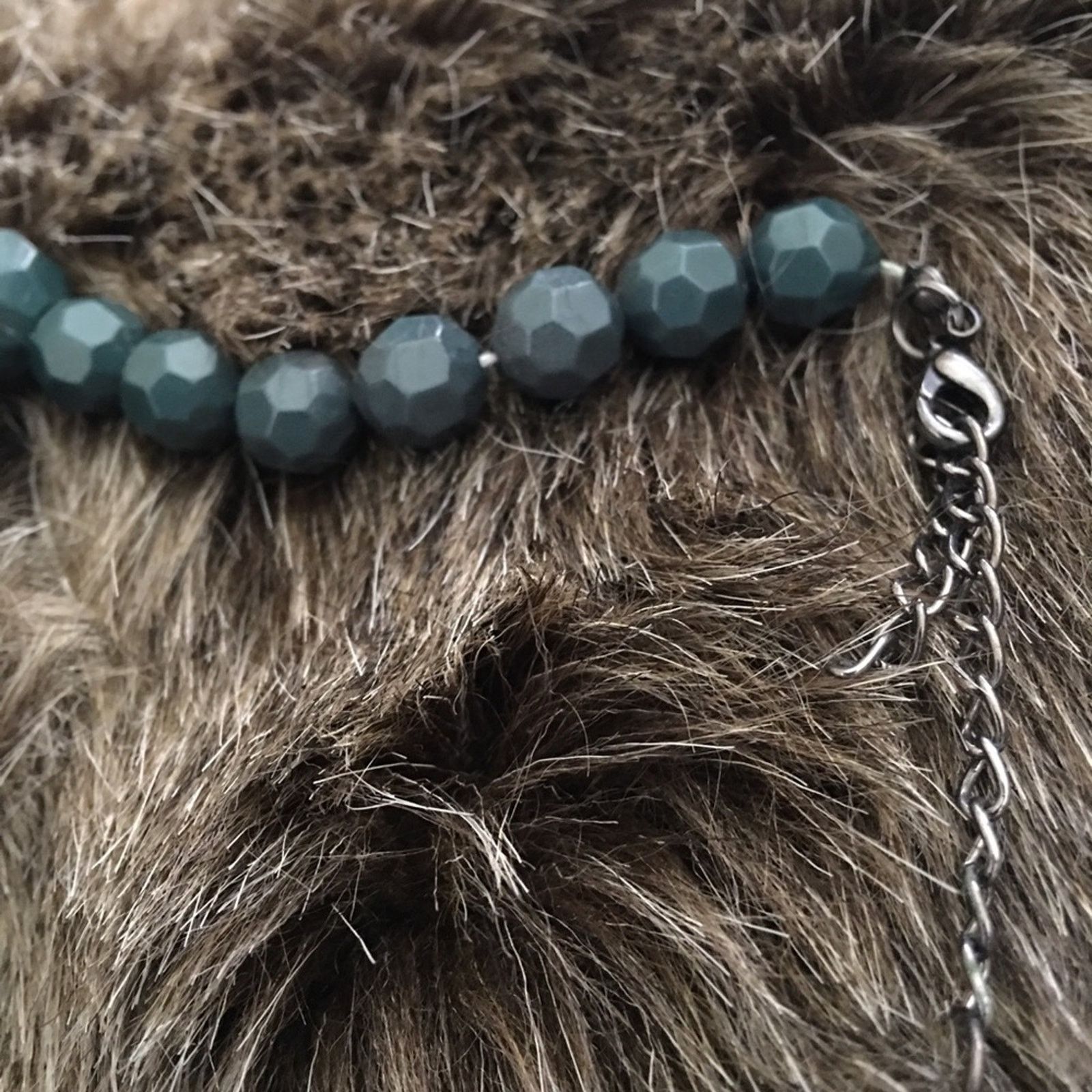 Jewelry Chunky crackled bead green tone necklace Size ONE SIZE - 7 Thumbnail