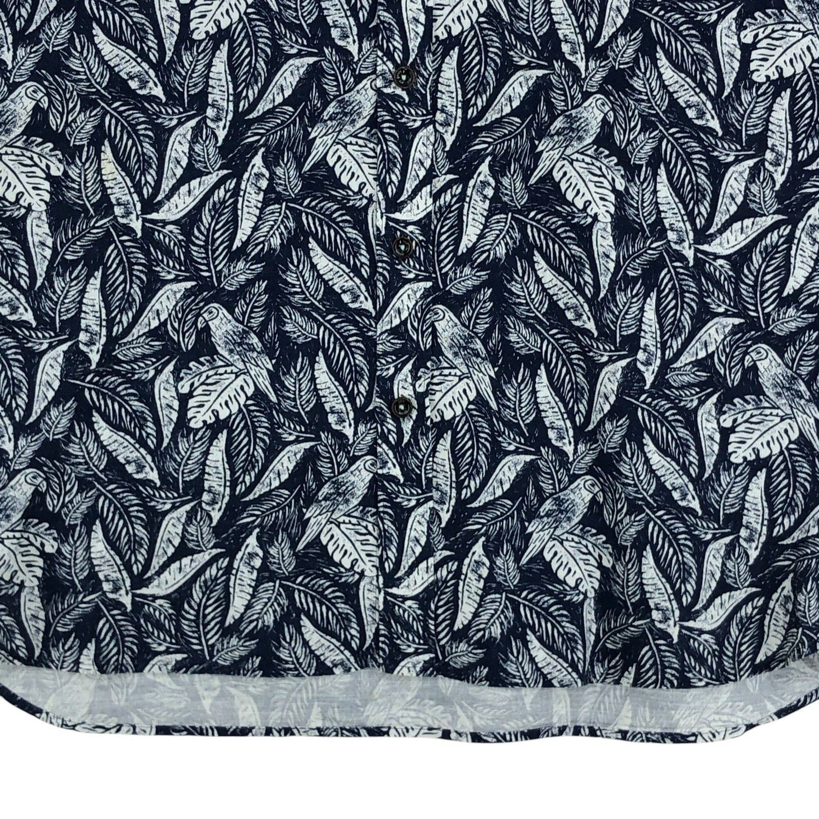 Ted Baker Ted Baker Shirt L Toucan Leaf Resort Short Sleeve Button Up Size US L / EU 52-54 / 3 - 3 Thumbnail