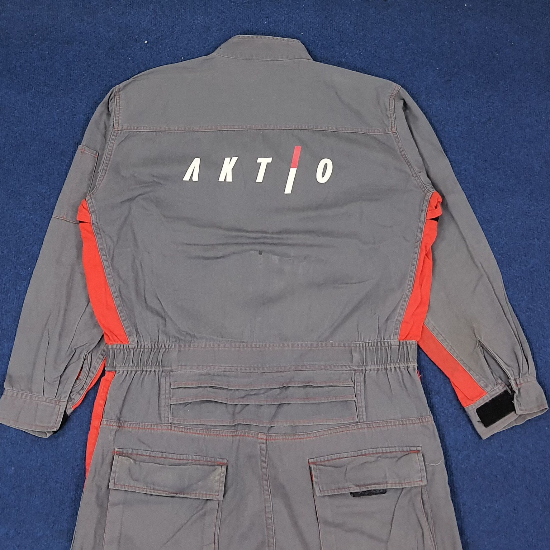 Japanese Brand × Vintage Vintage Aktio Japanese Brand Workwear Coverall C215N4 Size US M / EU 48-50 / 2 - 1 Thumbnail