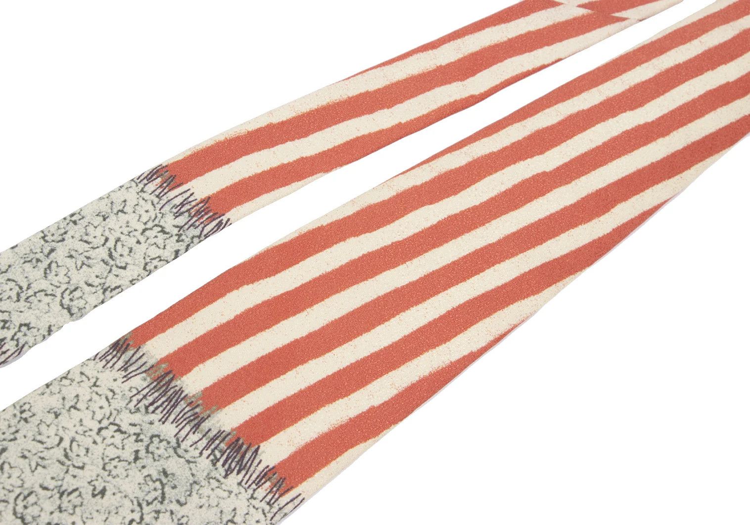 Jean Paul Gaultier Striped Tie in Orange and Light Yellow Size ONE SIZE - 4 Thumbnail