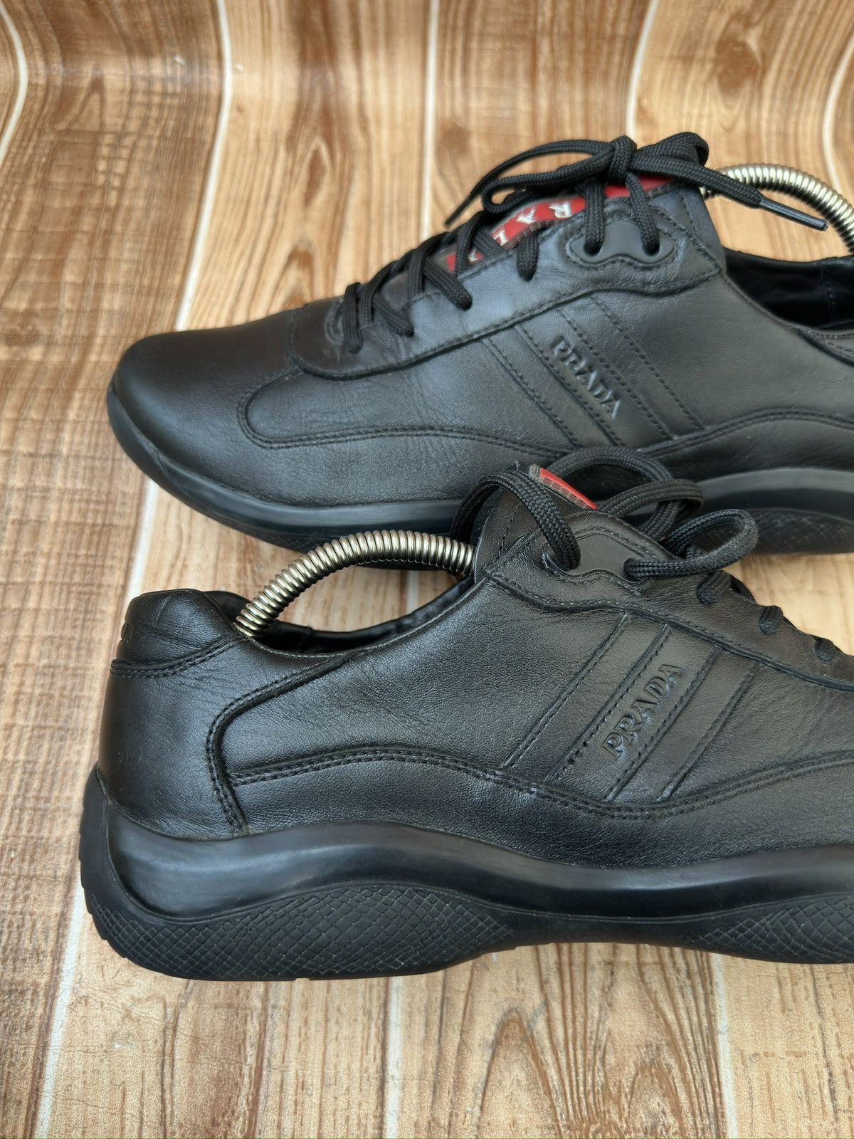 Prada PRADA Americas Cup Black Sneaks DNC096 Size US 10.5 / EU 43-44 - 5 Thumbnail