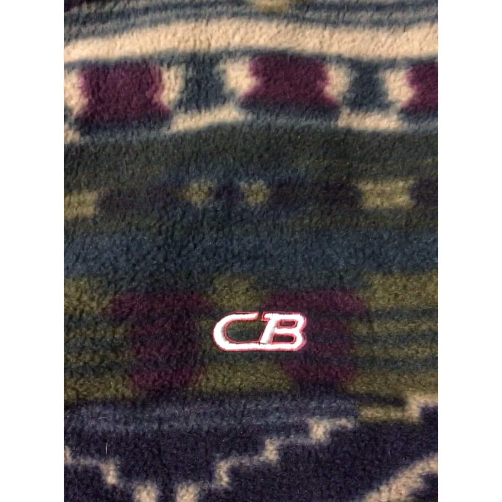 CB Sports VINTAGE 90s Sprint Bumps & Jumps Breckenridge Ski Event Promo Aztec Fleece Vest S Green Mens Vest S Size US S / EU 44-46 / 1 - 3 Thumbnail