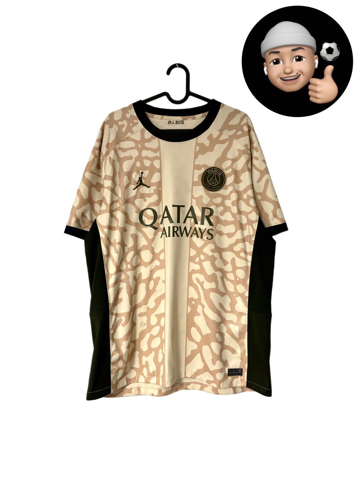 Jordan Brand × Nike 2023 2024 PSG Paris Nike Fourth Kit Soccer Jersey Shirt Top Size US XL / EU 56 / 4 - 1 Thumbnail