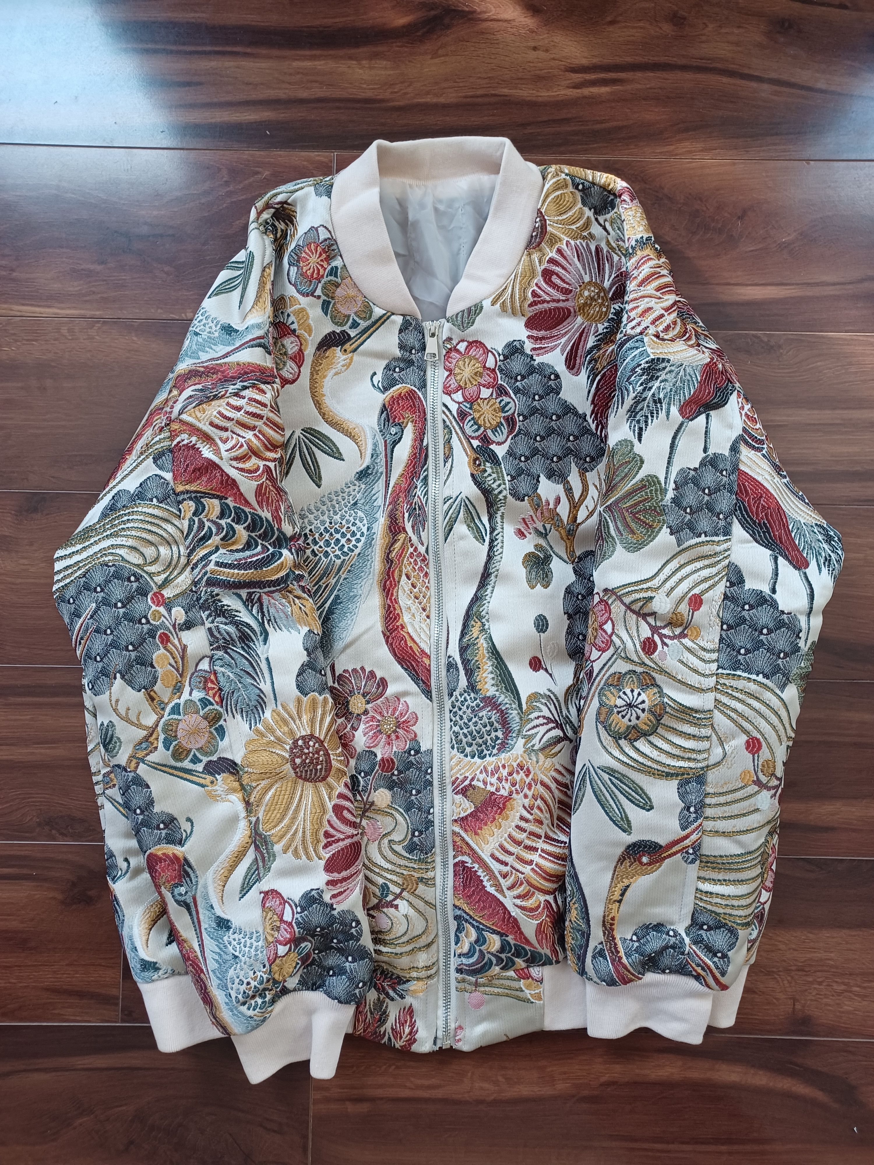 Other Japanese Embroidered Bomber Jacket Size US L / EU 52-54 / 3 - 2 Thumbnail