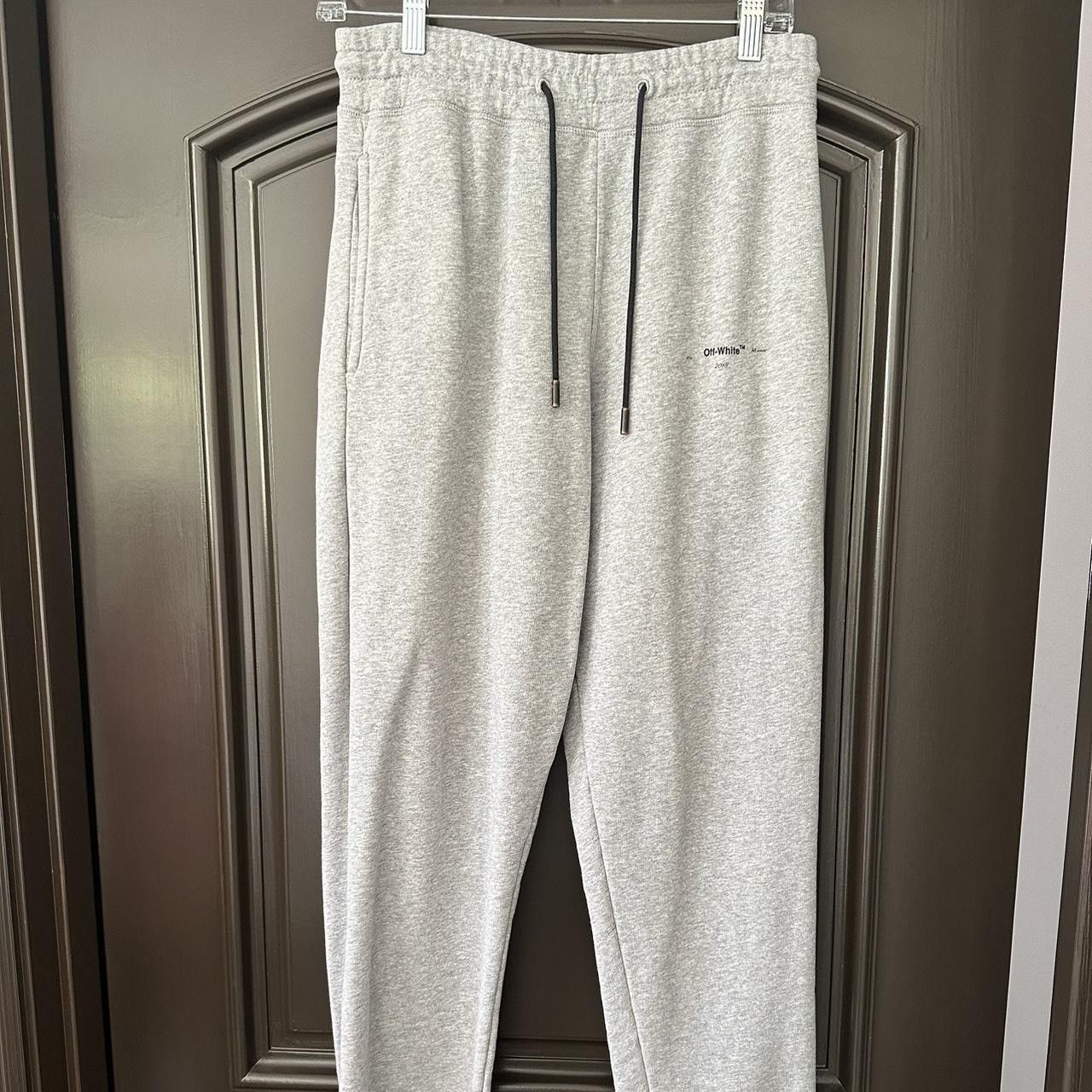 Off-White Gray with yellow arrows Off White sweatpants Size US 31 - 1 Thumbnail