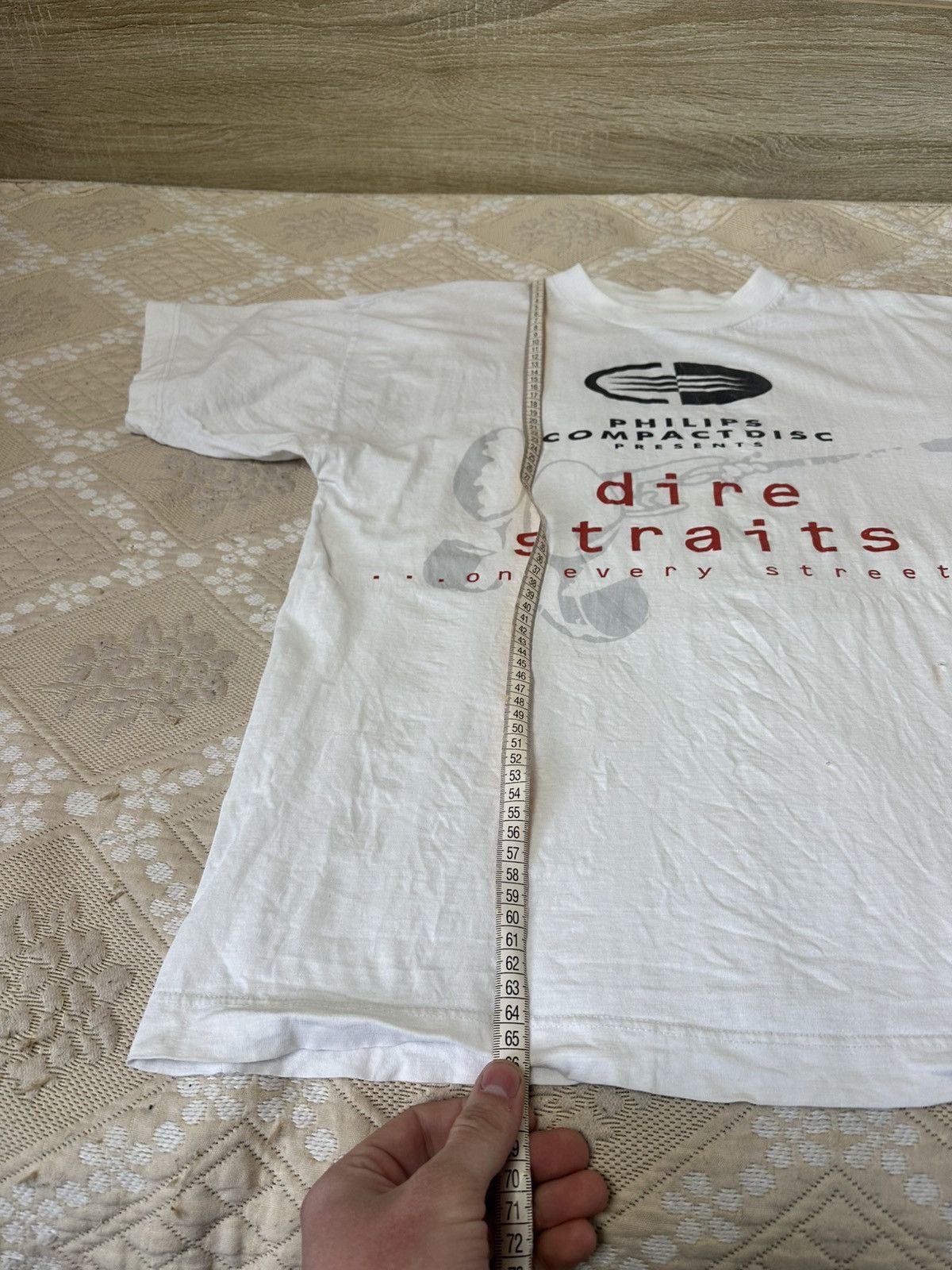 Vintage 🔥 1991 Dire Straits On Every Street Rock Band T Shirt Album Size US L / EU 52-54 / 3 - 14 Thumbnail