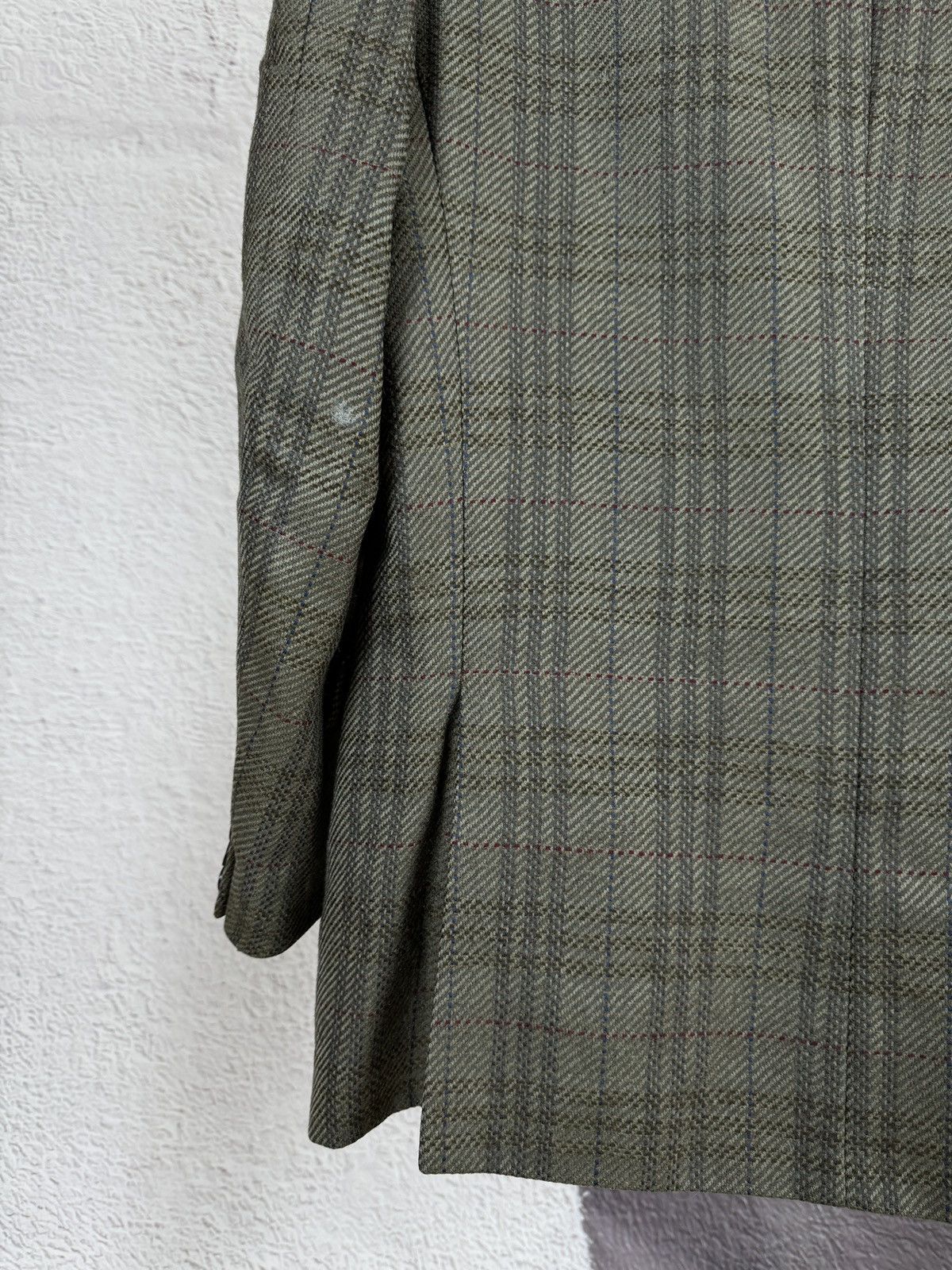 Vintage Yves Saint Laurent diffusion hommes checkered wool blazer Size 44R - 15 Thumbnail
