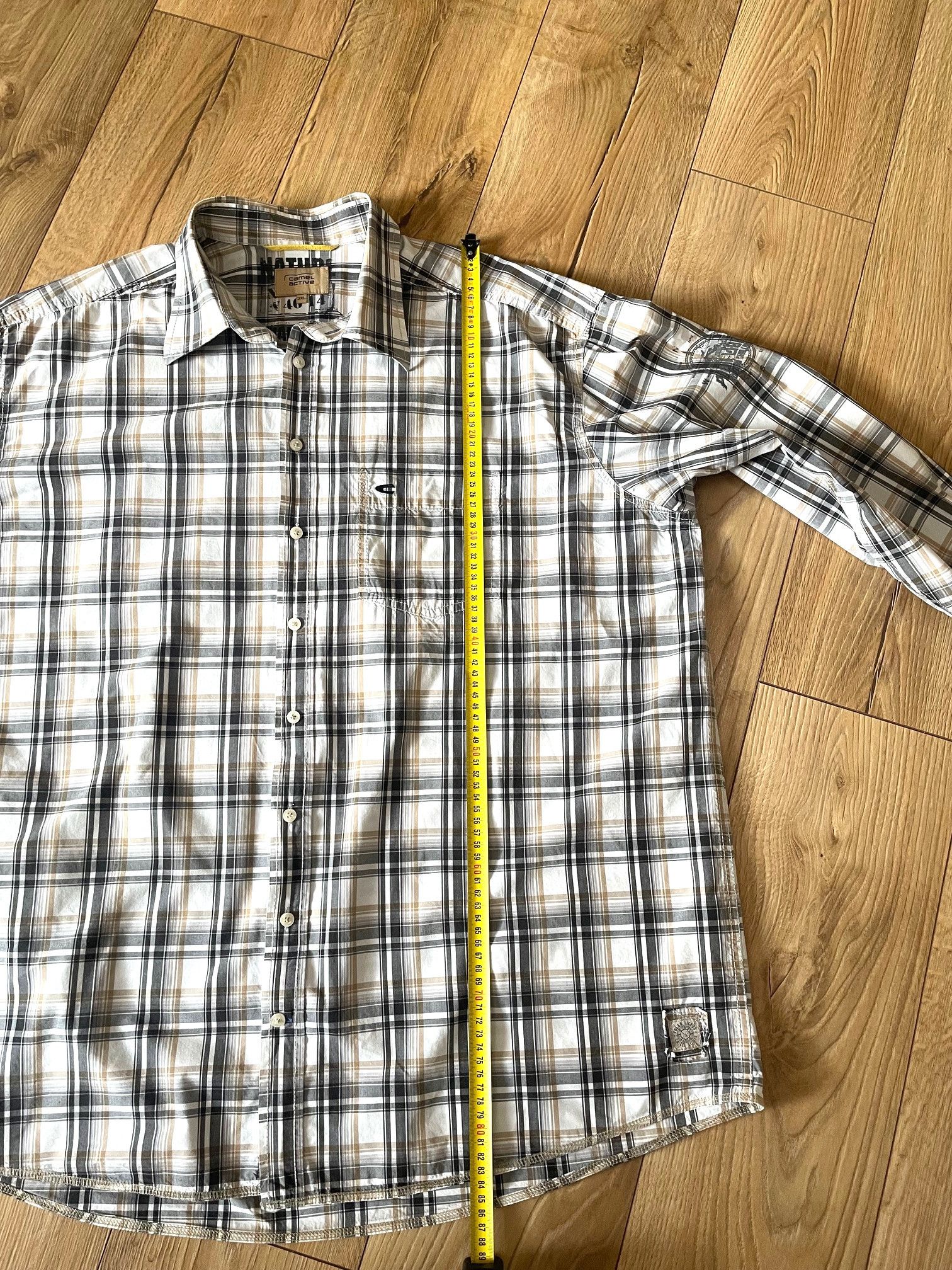 camel active Men's beige-brown checkered shirt 3XL Camel Active Size US XXL / EU 58 / 5 - 4 Thumbnail