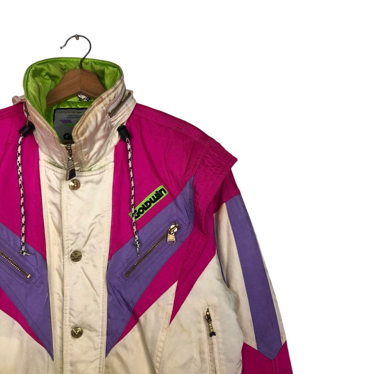 Japanese Brand 🔥VINTAGE CROPPED JACKET SKI WEAR STYLE GOLDWIN ISSEY MIYAKE Size US M / EU 48-50 / 2 - 8 Thumbnail