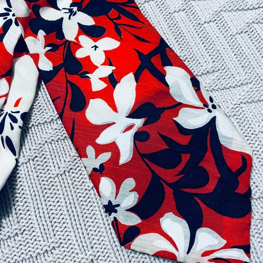 Vintage Vintage red Hawaiian tie Size ONE SIZE - 2 Thumbnail