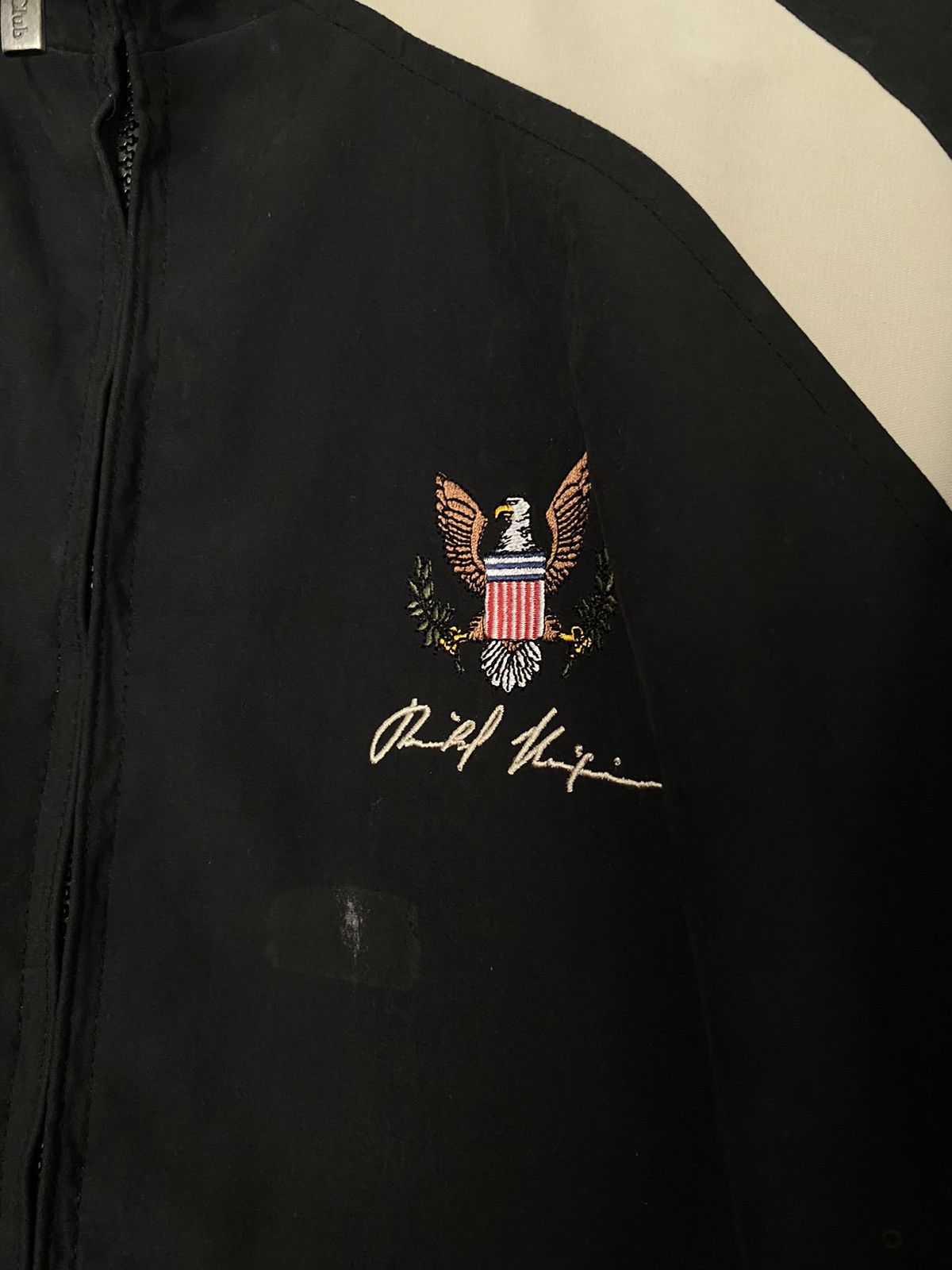 Vintage Vintage Navy Golf Club Jacket Size US L / EU 52-54 / 3 - 2 Thumbnail