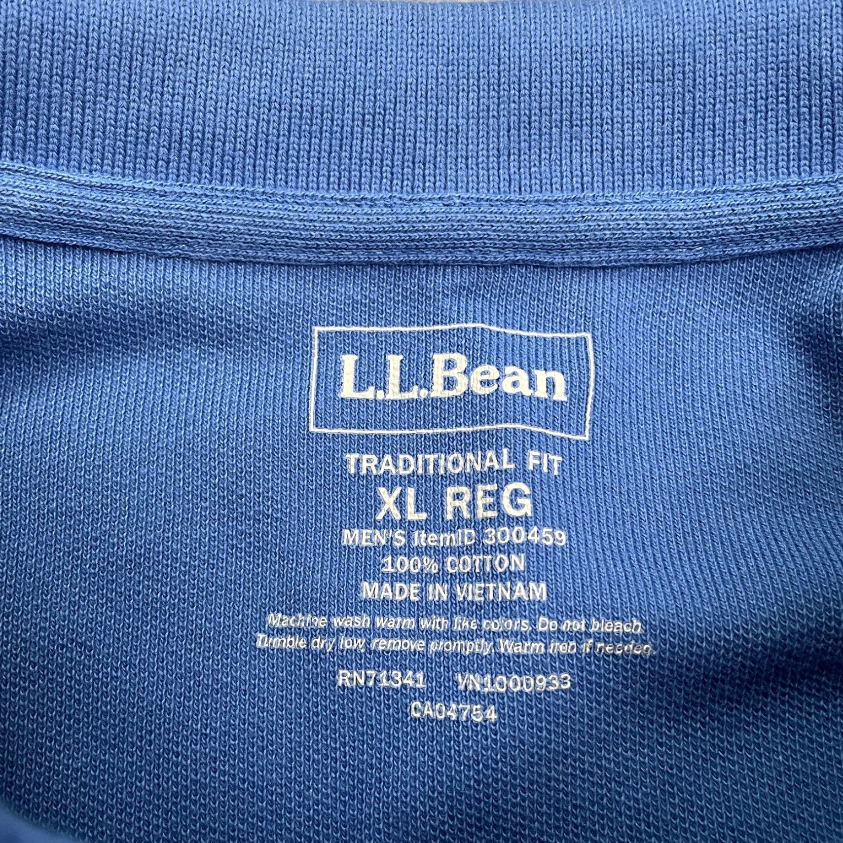 Vintage L.L. Bean Polo Shirt Mens XL Blue Long Sleeve 100% Cotton Casual Activewear Size US XL / EU 56 / 4 - 5 Thumbnail