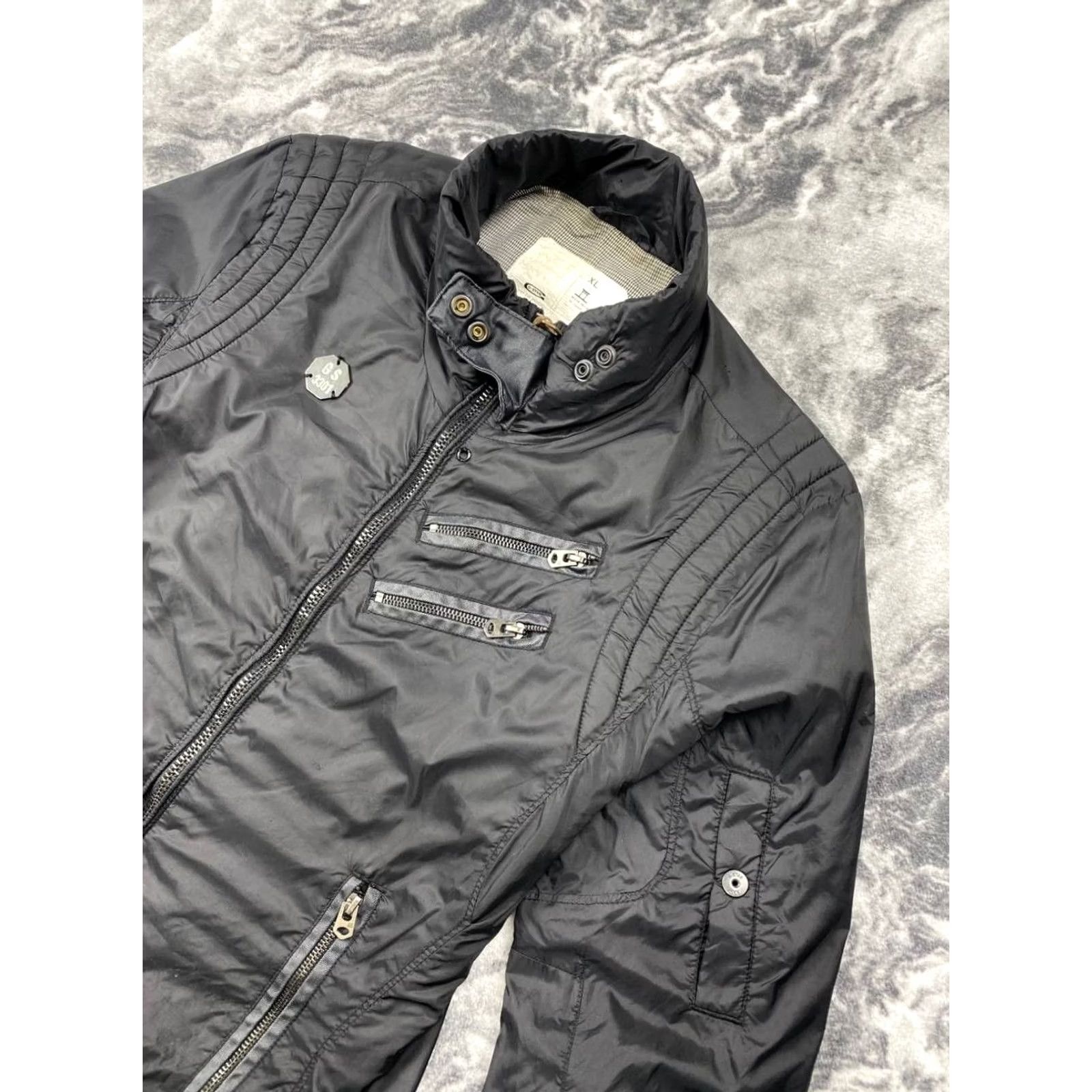 G-Star VINTAGE G Star Raw Multi Pockets Zepp Biker Jacket Women XL Black Size XL / US 12-14 / IT 48-50 - 2 Thumbnail