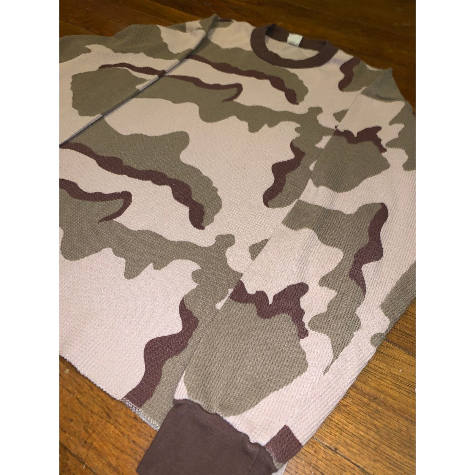 Rothco Beige Sand Camo Army Thermal Shirt Large XL Size US L / EU 52-54 / 3 - 5 Thumbnail