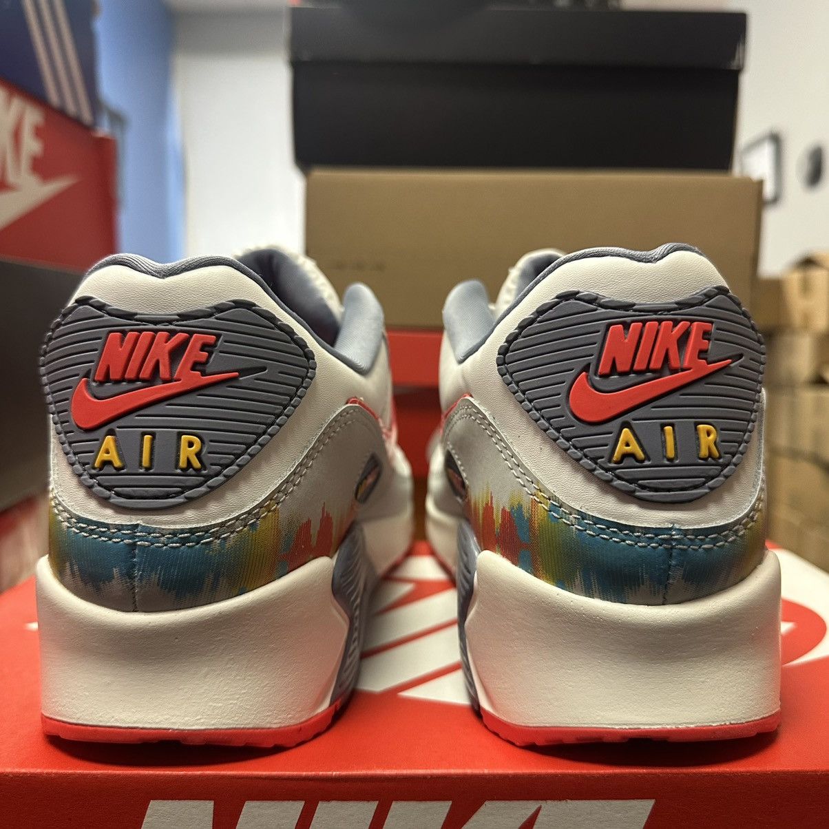 Nike Size 11 - Nike Air Max 90 Premium Sound Wave - HJ9147-121 Size US 11 / EU 44 - 4 Thumbnail