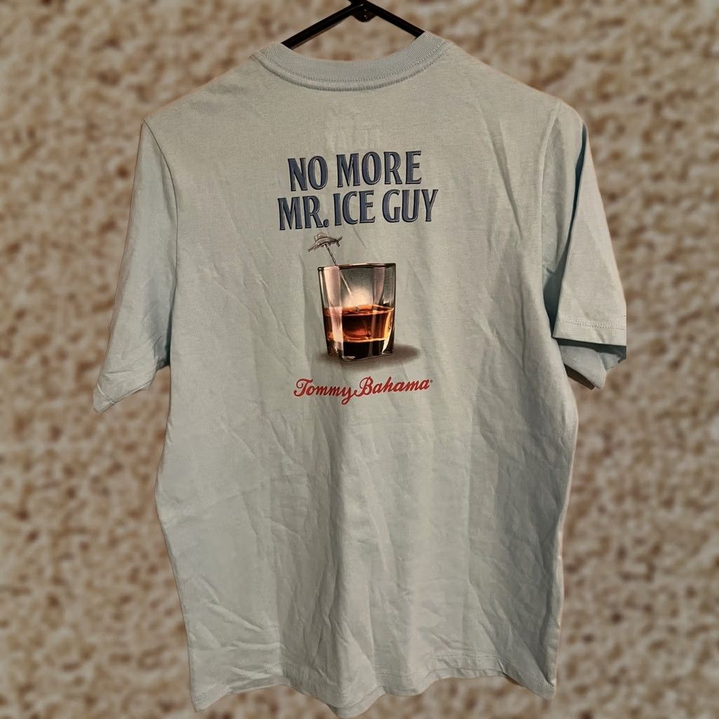 Tommy Bahama VINTAGE Tommy Bahama Relax No More Mr Ice Guy Light Blue T-Shirt MensXXS - 2XS Size US XXS / EU 40 - 1 Thumbnail
