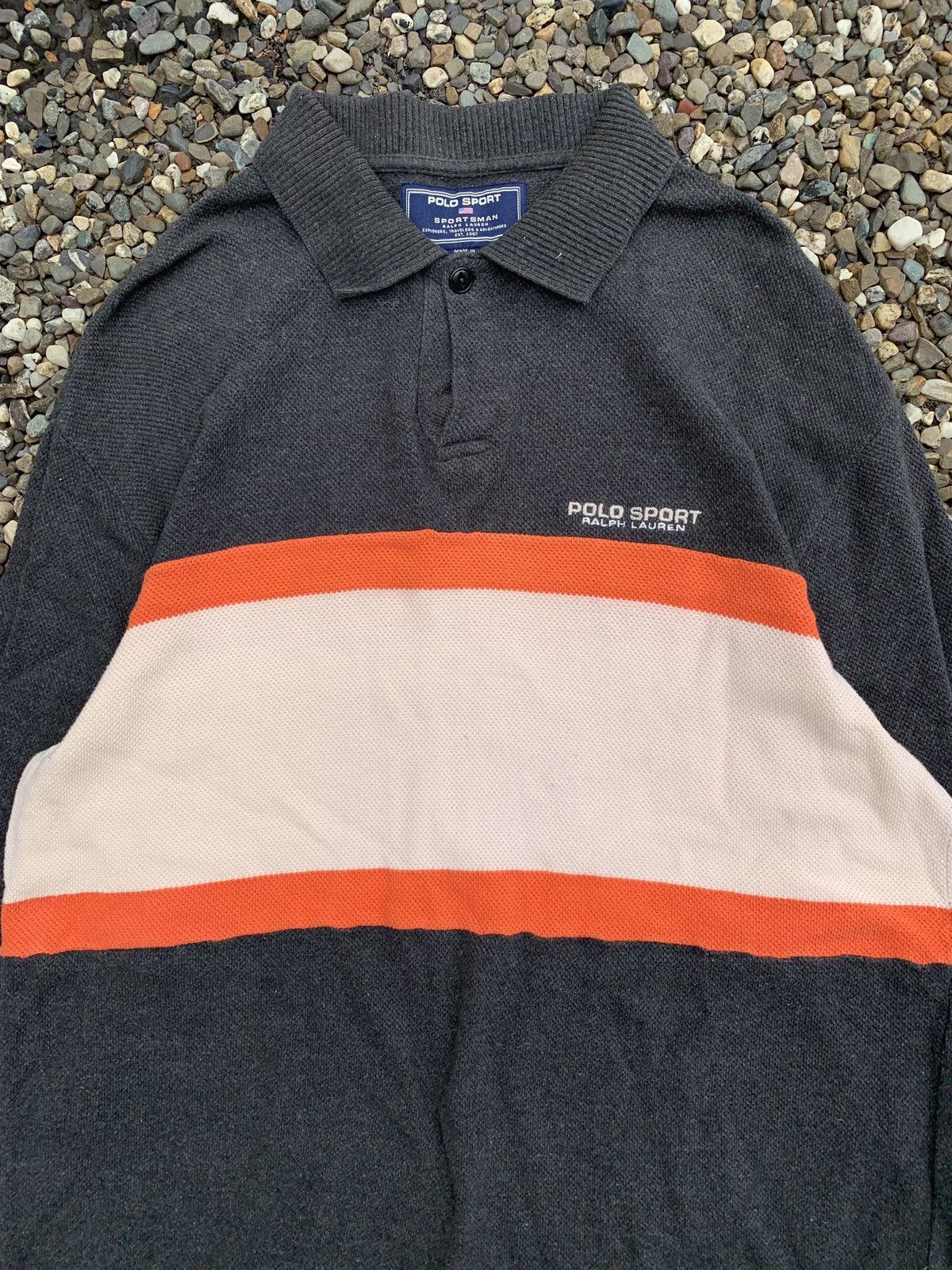 Polo Ralph Lauren Polo Sportsman Ralph Lauren Striped Longsleeve Rugby Shirt Size US M / EU 48-50 / 2 - 2 Thumbnail